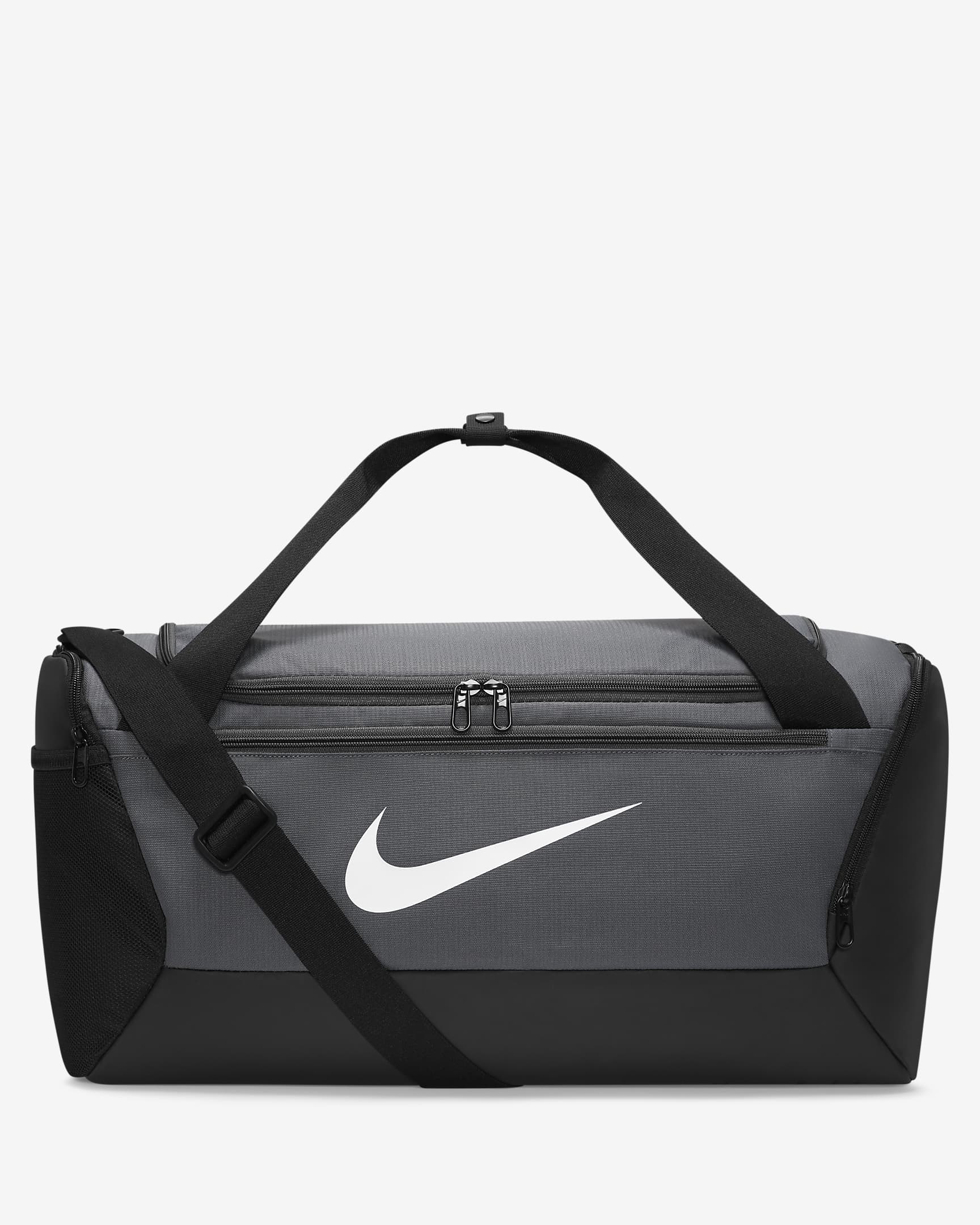 Nike Brasilia 9.5 Training Duffel Bag (Small, 41L) - Iron Grey/Black/White