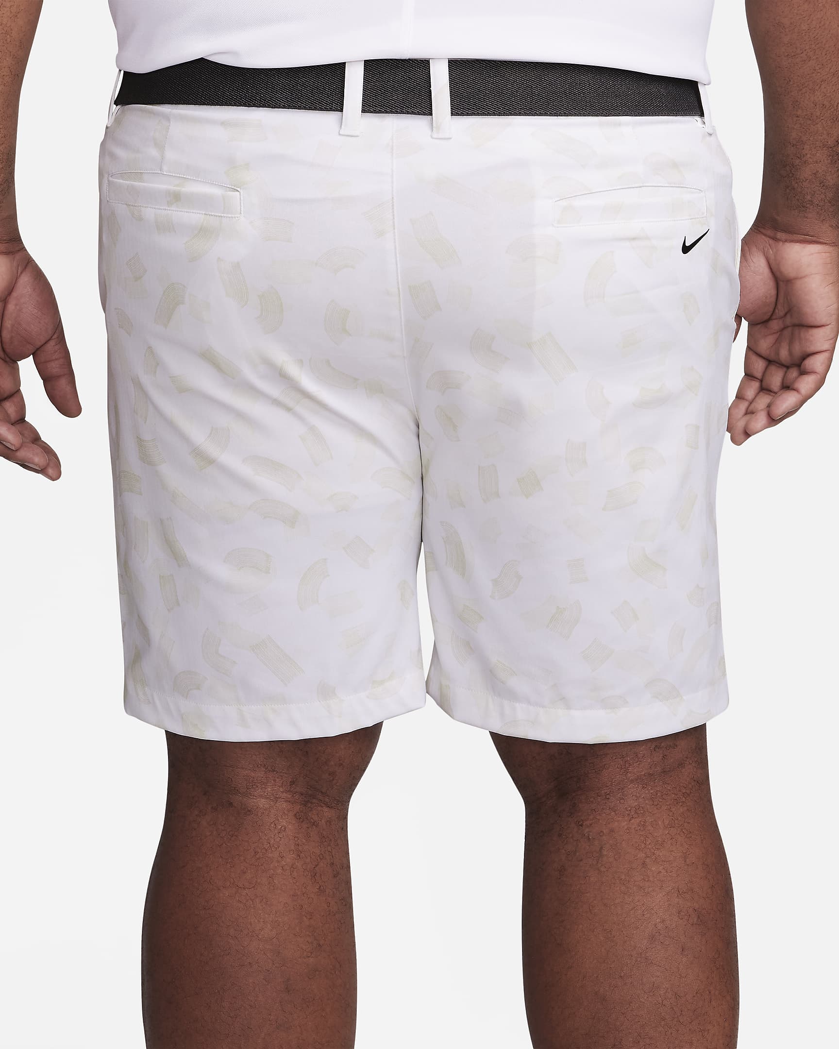 Nike Tour Chino golfshorts voor heren (20 cm) - Wit/Zwart