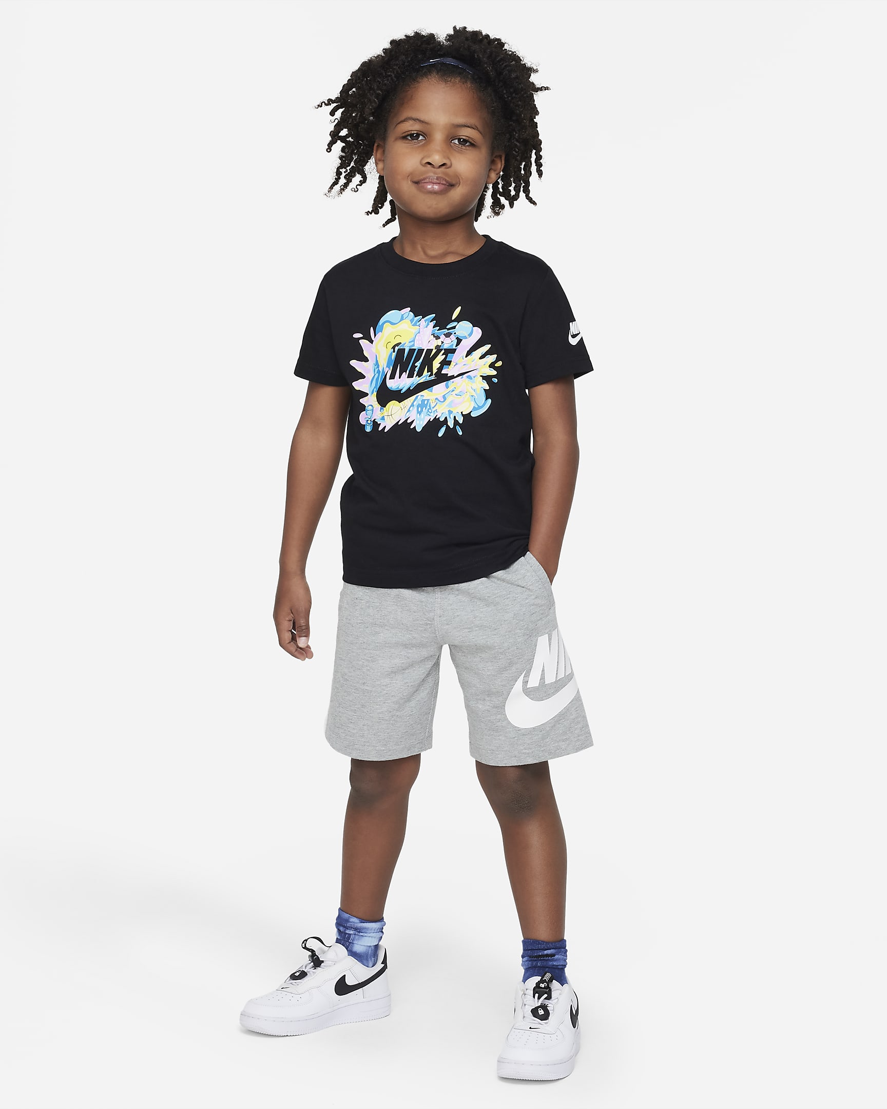 Nike Futura Sport Splash Tee Little Kids' T-Shirt. Nike.com