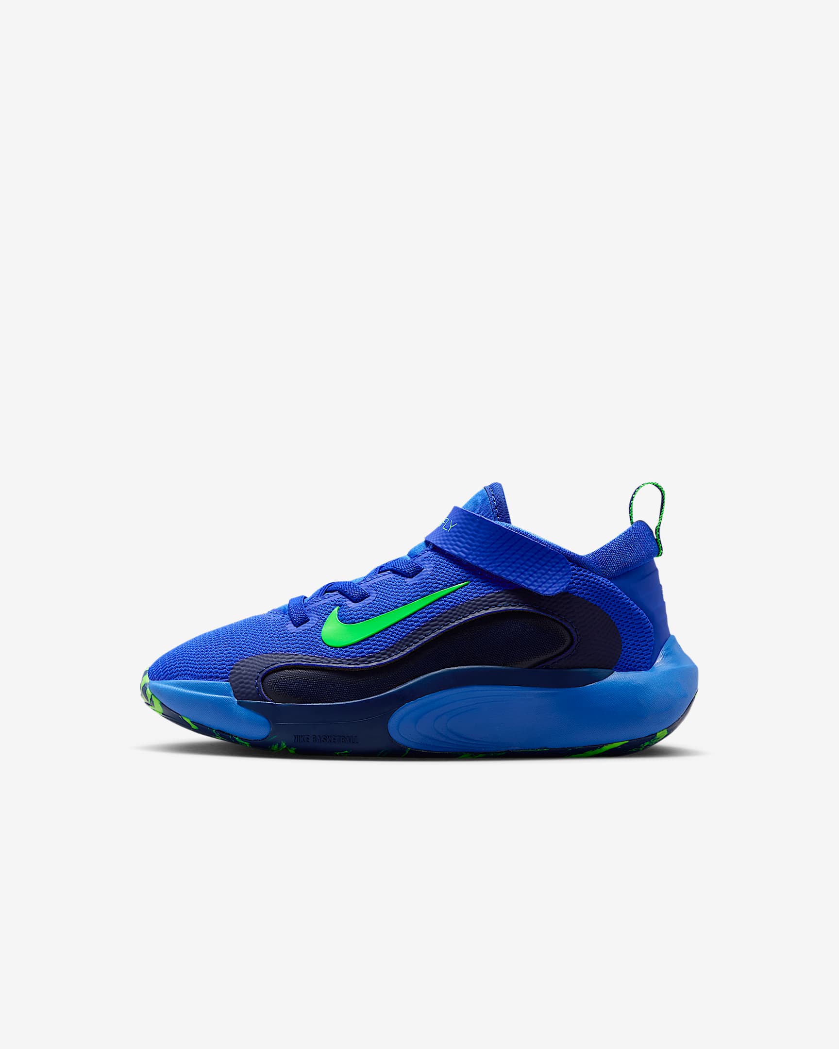 Nike IsoFly Little Kids' Shoes - Racer Blue/Blue Void/Midnight Navy/Green Strike