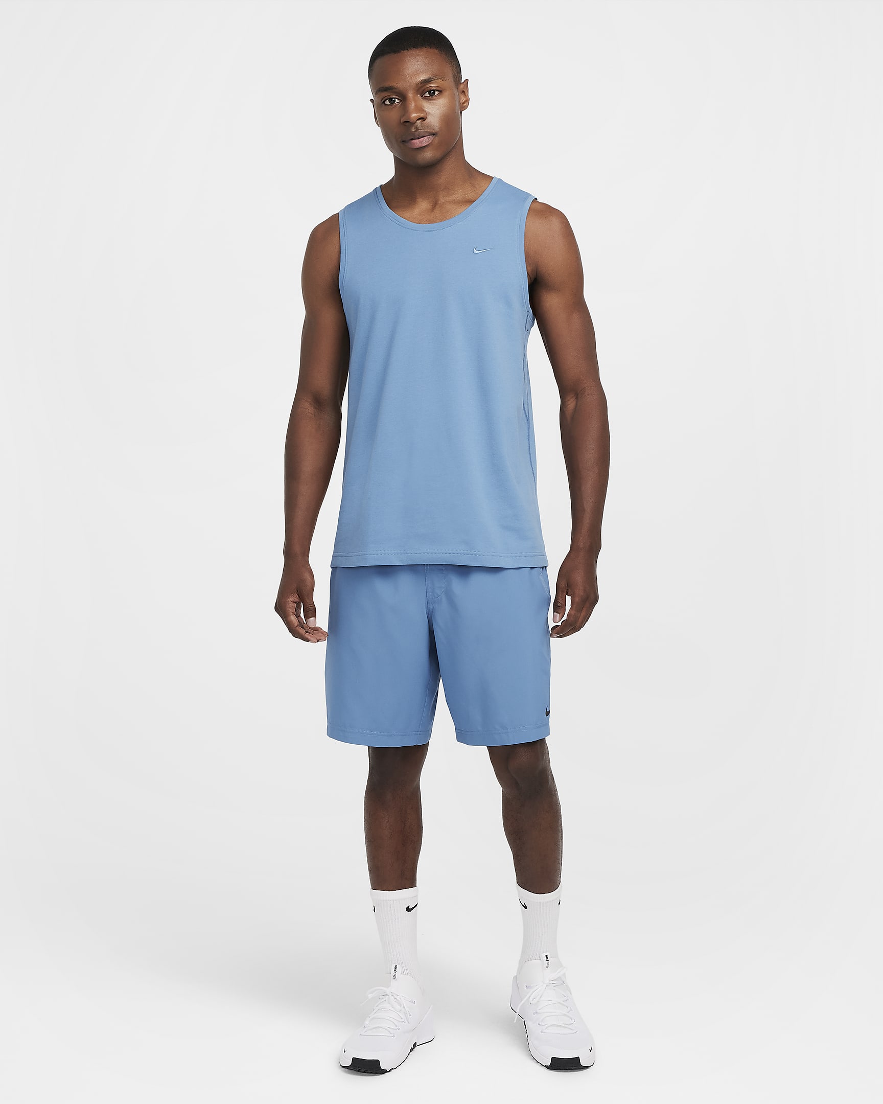 Nike Primary Men's Dri-FIT Versatile Tank Top - Aegean Storm/Aegean Storm