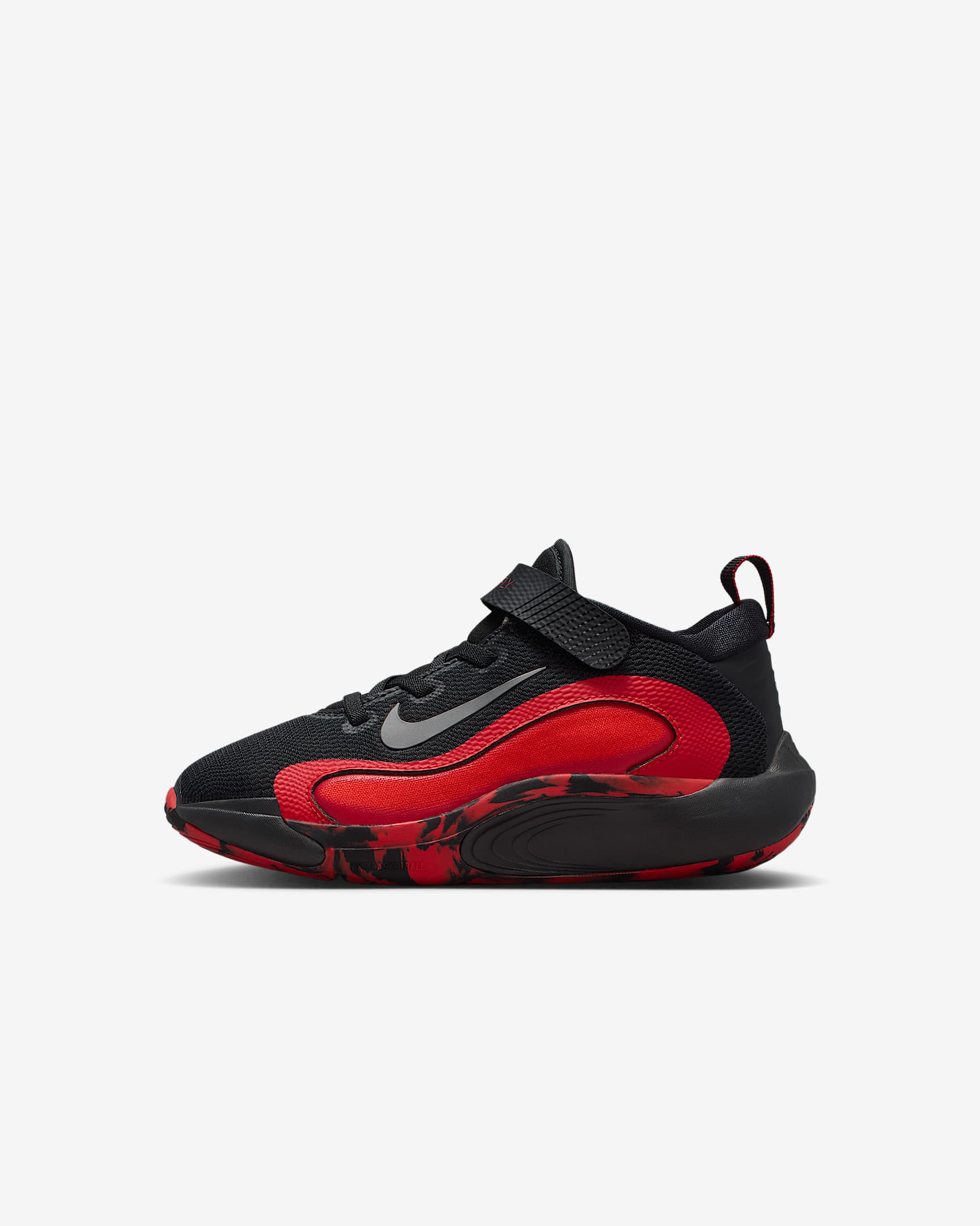 Nike IsoFly Little Kids' Shoes - Black/University Red/Light Crimson/Metallic Silver