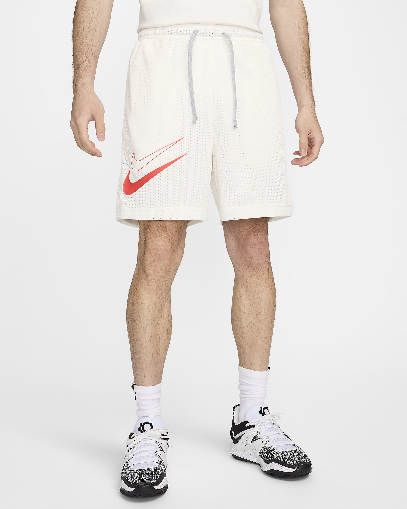 Kevin Durant Men's Dri-FIT Standard Issue Reversible Basketball Shorts - Sail/Wolf Grey/Cosmic Clay