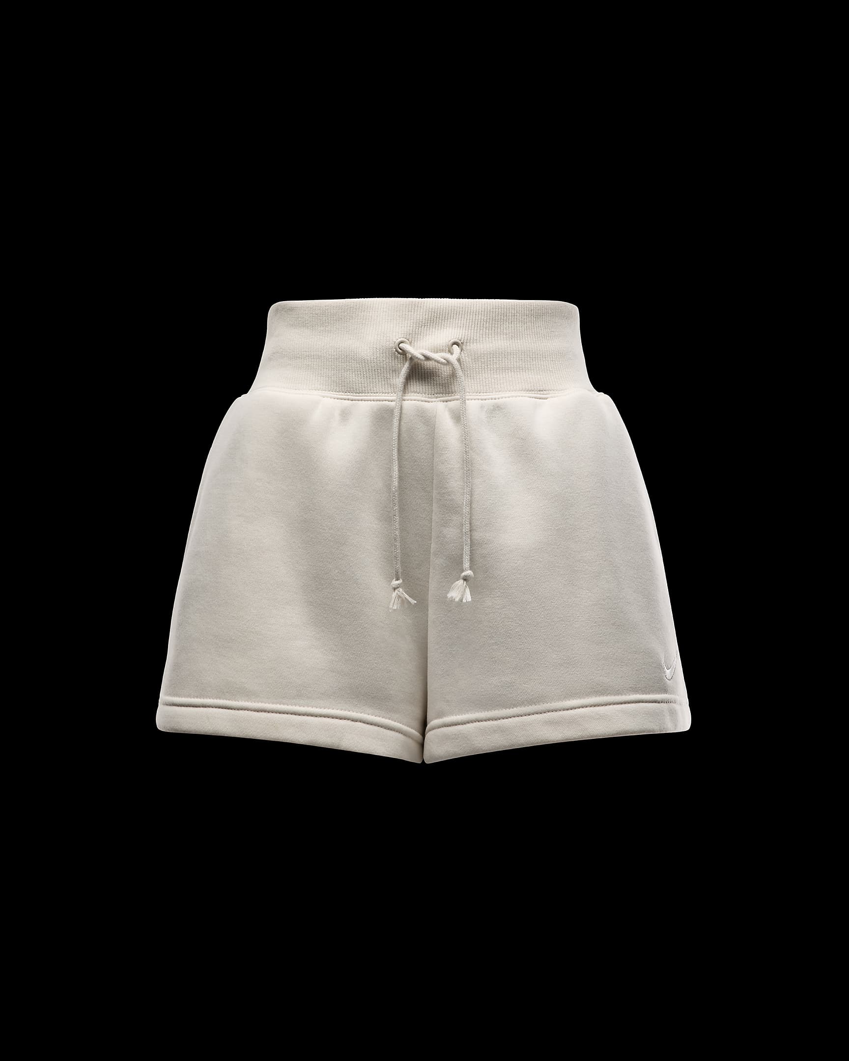 Shorts de ajuste holgado y tiro alto para mujer Nike Sportswear Phoenix Fleece - Marrón verdoso claro/Vela