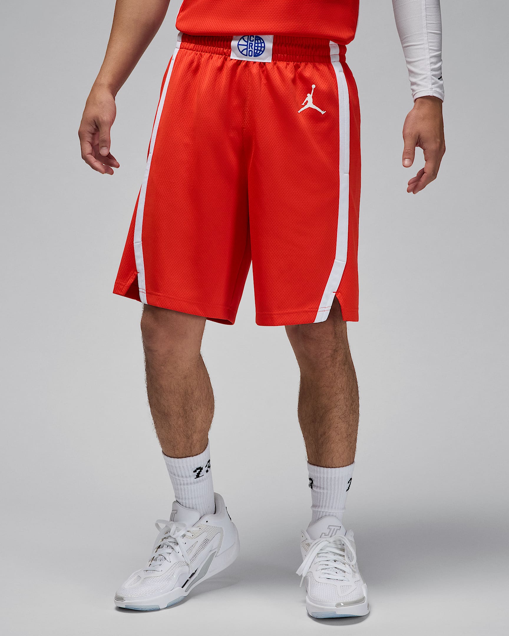 Kroatien Limited Road Nike Basketballshorts (Herren) - Chile Red/Weiß