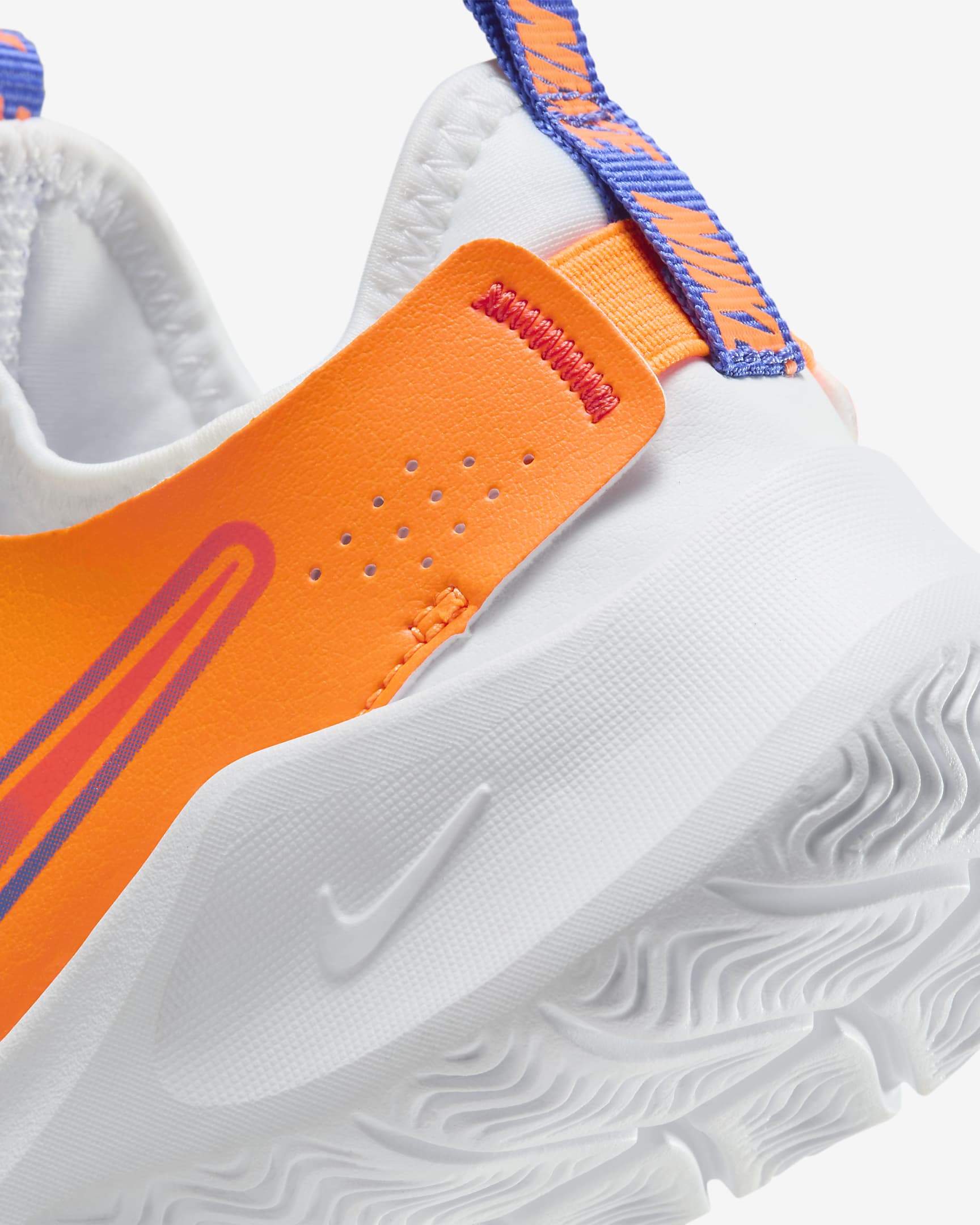 Nike Flex Runner 3-sko til mindre børn - hvid/Total Orange/Team Orange/Astronomy Blue