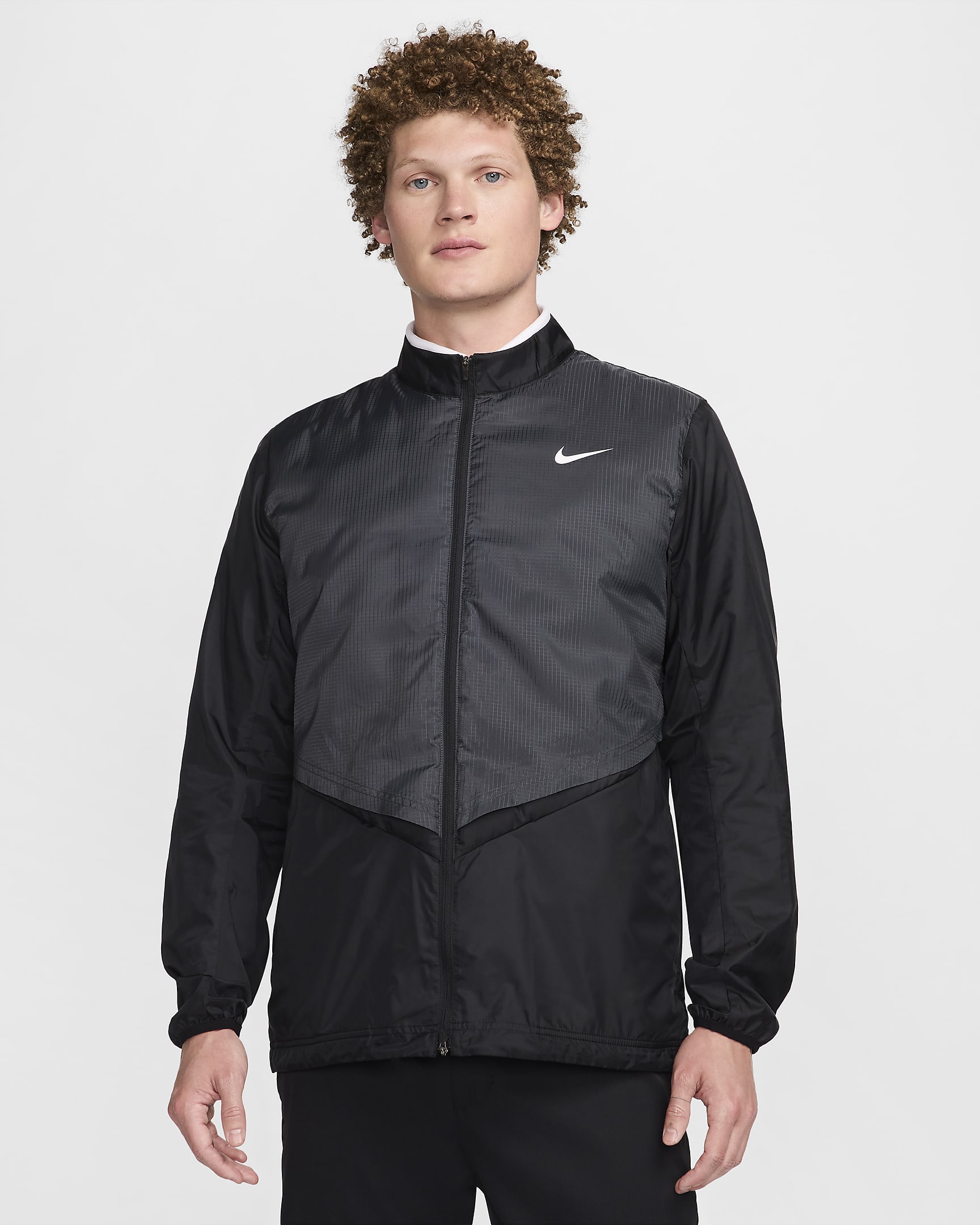 Nike Men's Therma-FIT Repel Full-Zip Golf Jacket - Black/Anthracite/White