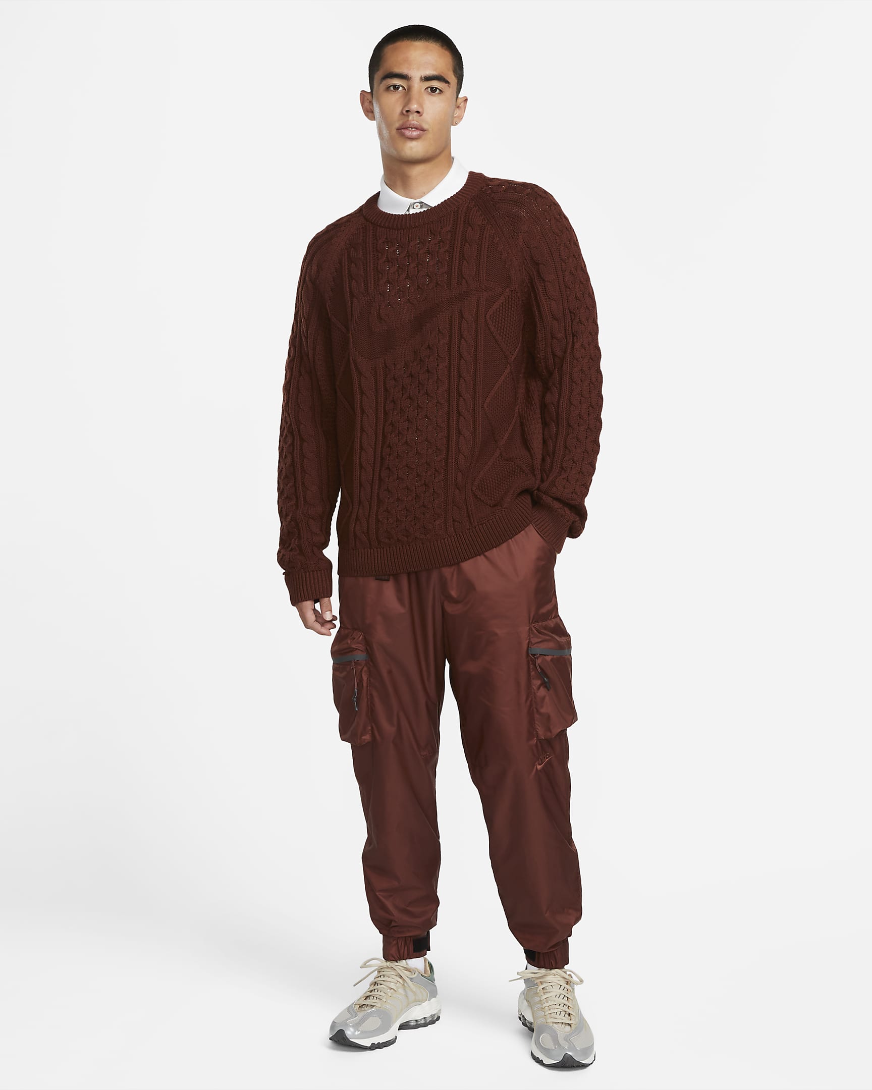 Nike Sportswear Repel Tech Pack Men's Lined Woven Trousers - Dark Pony/Earth/Dark Pony/Dark Pony