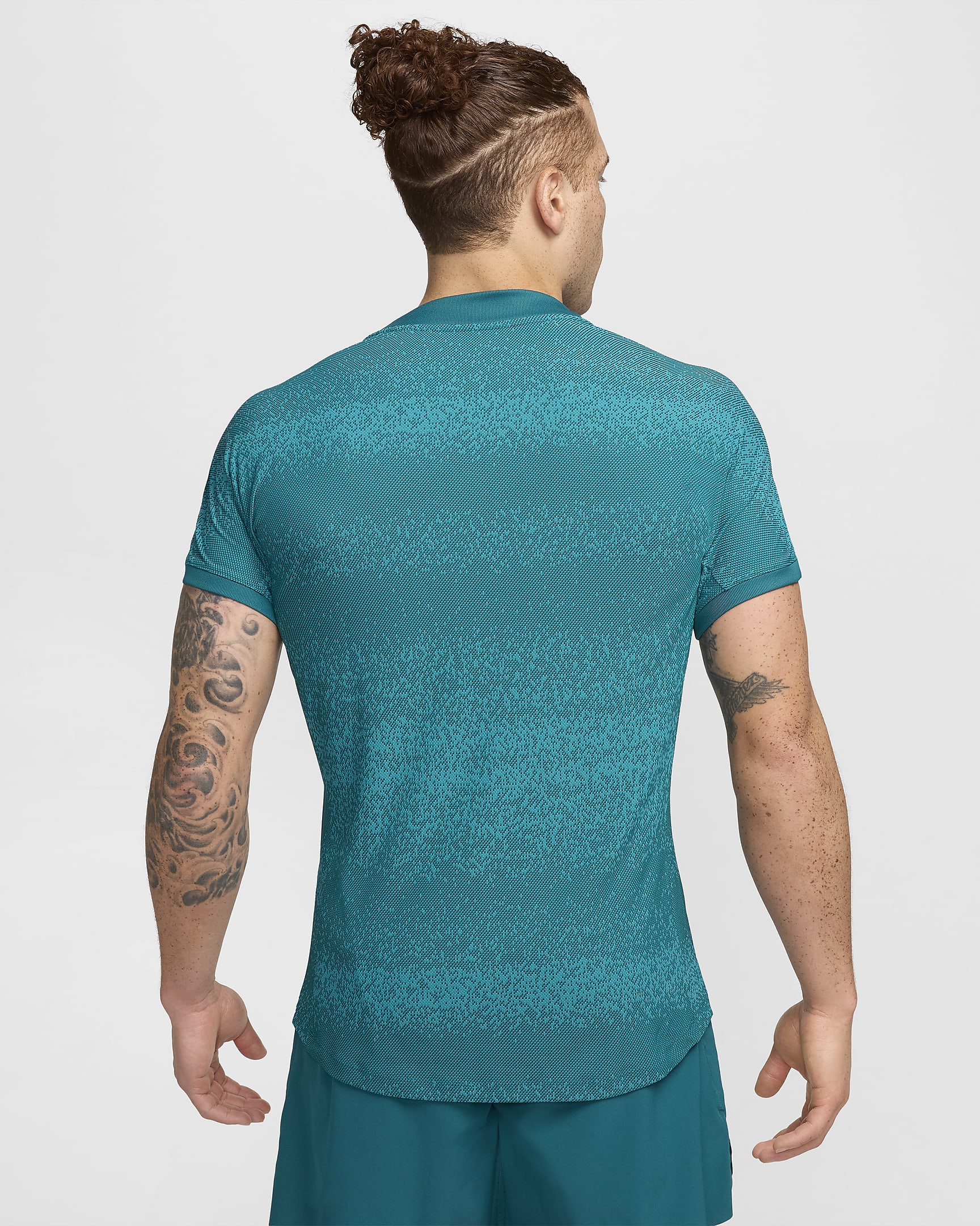 Męska koszulka tenisowa z krótkim rękawem Dri-FIT ADV Rafa - Geode Teal/Volt