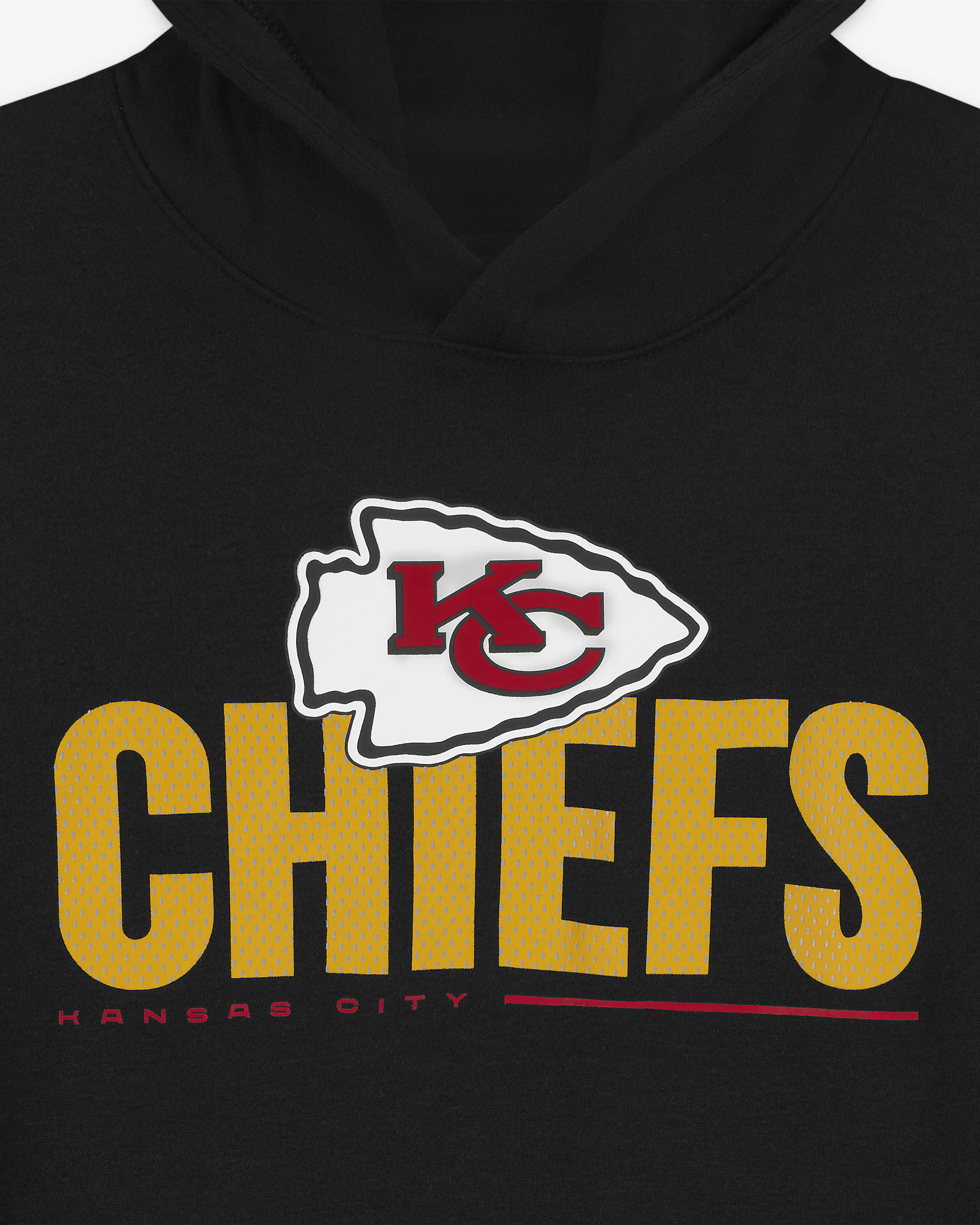 Nike (NFL Kansas City Chiefs) Older Kids' Pullover Hoodie - Black