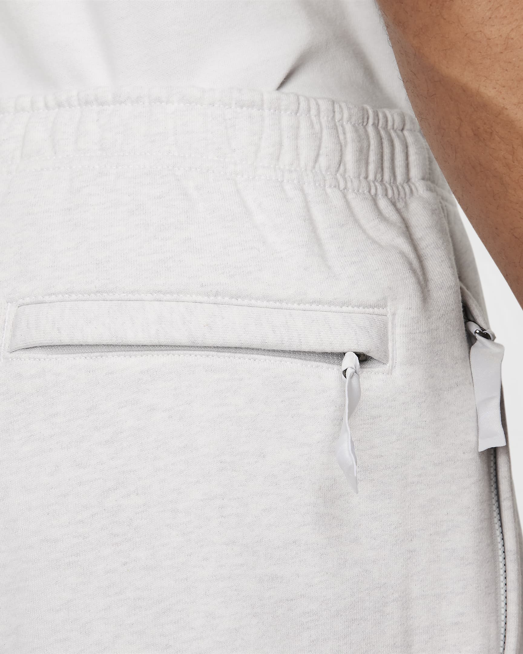 Nike Solo Swoosh fleeceshorts til herre - Birch Heather/Hvit