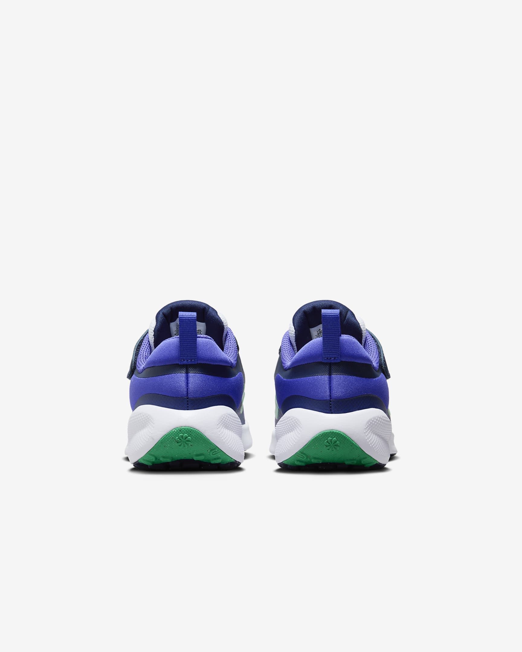 Nike Revolution 7 Younger Kids' Shoes - White/Persian Violet/Midnight Navy/Stadium Green