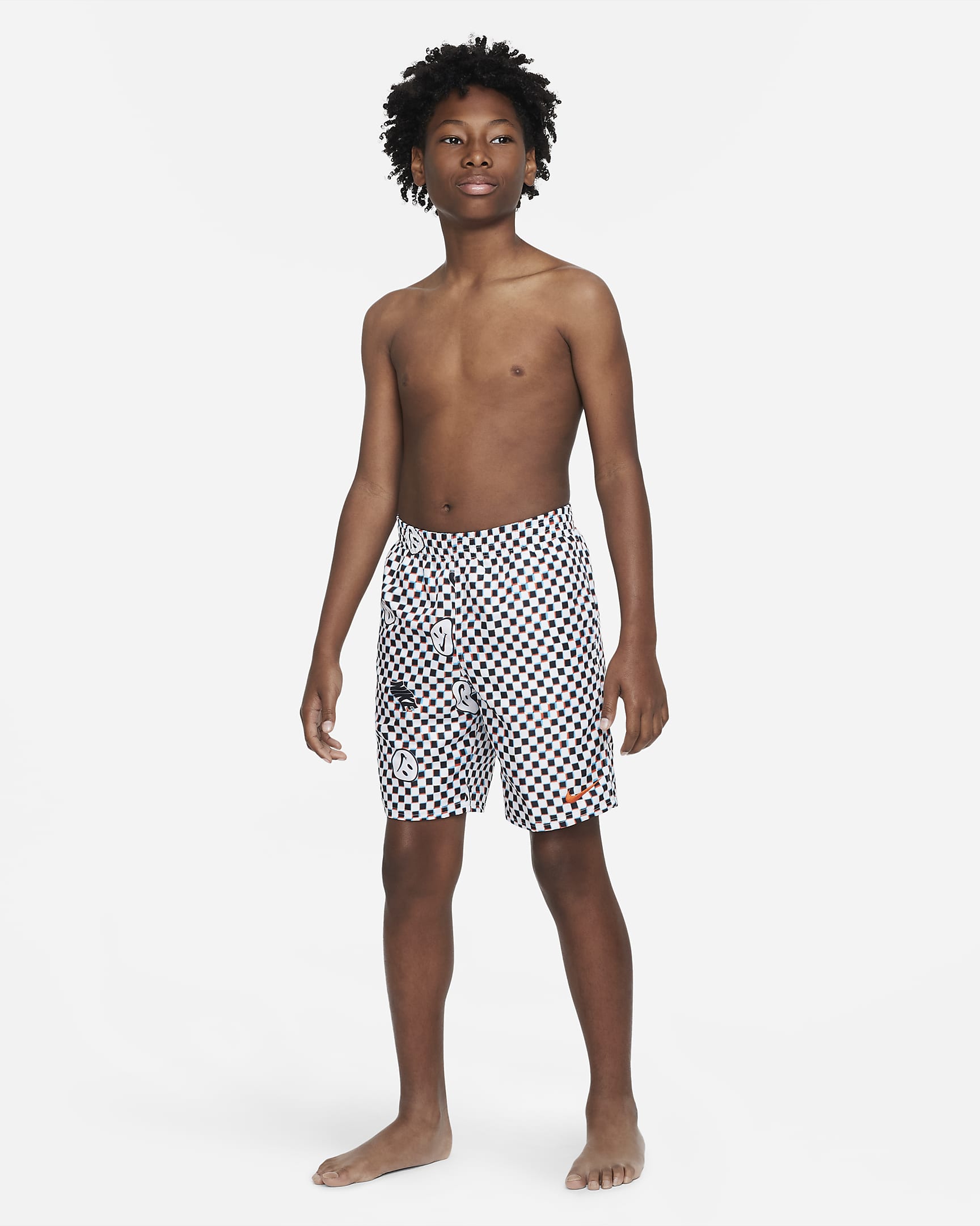 Nike Big Kids' (Boys') 7" Volley Shorts - White