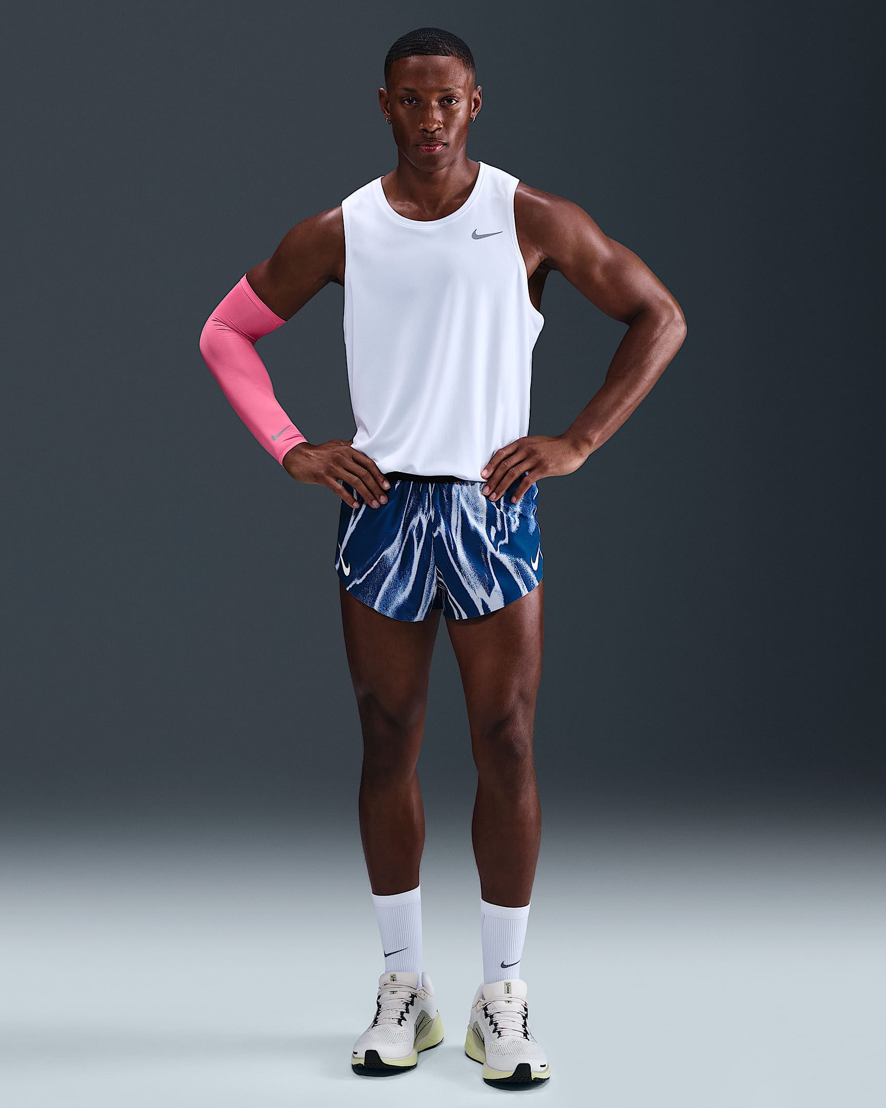 Nike AeroSwift Men's Dri-FIT ADV 5cm (approx.) Running Shorts - Coastal Blue/White