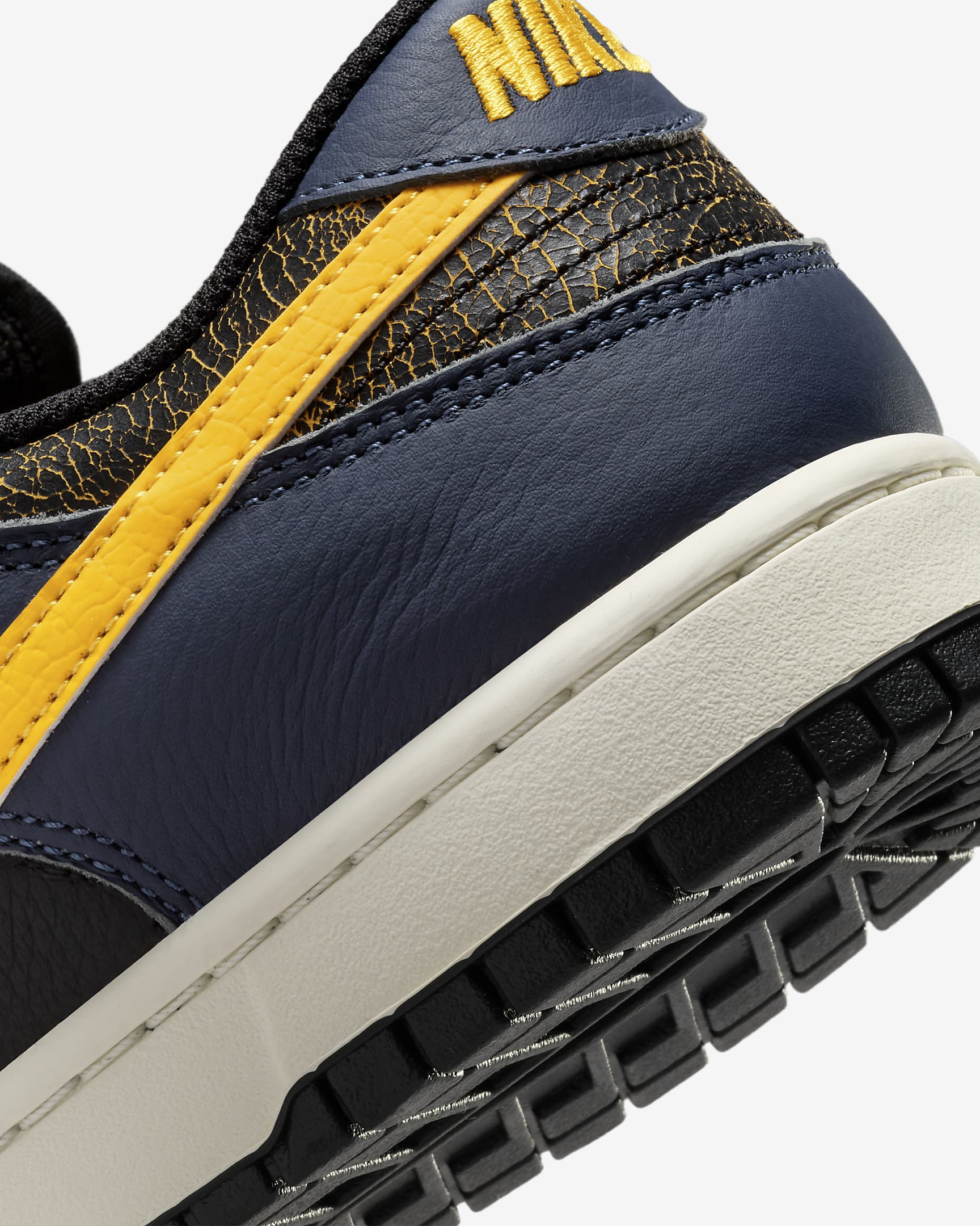 Nike Dunk Low Retro Men's Shoes - Black/Midnight Navy/Sail/Tour Yellow