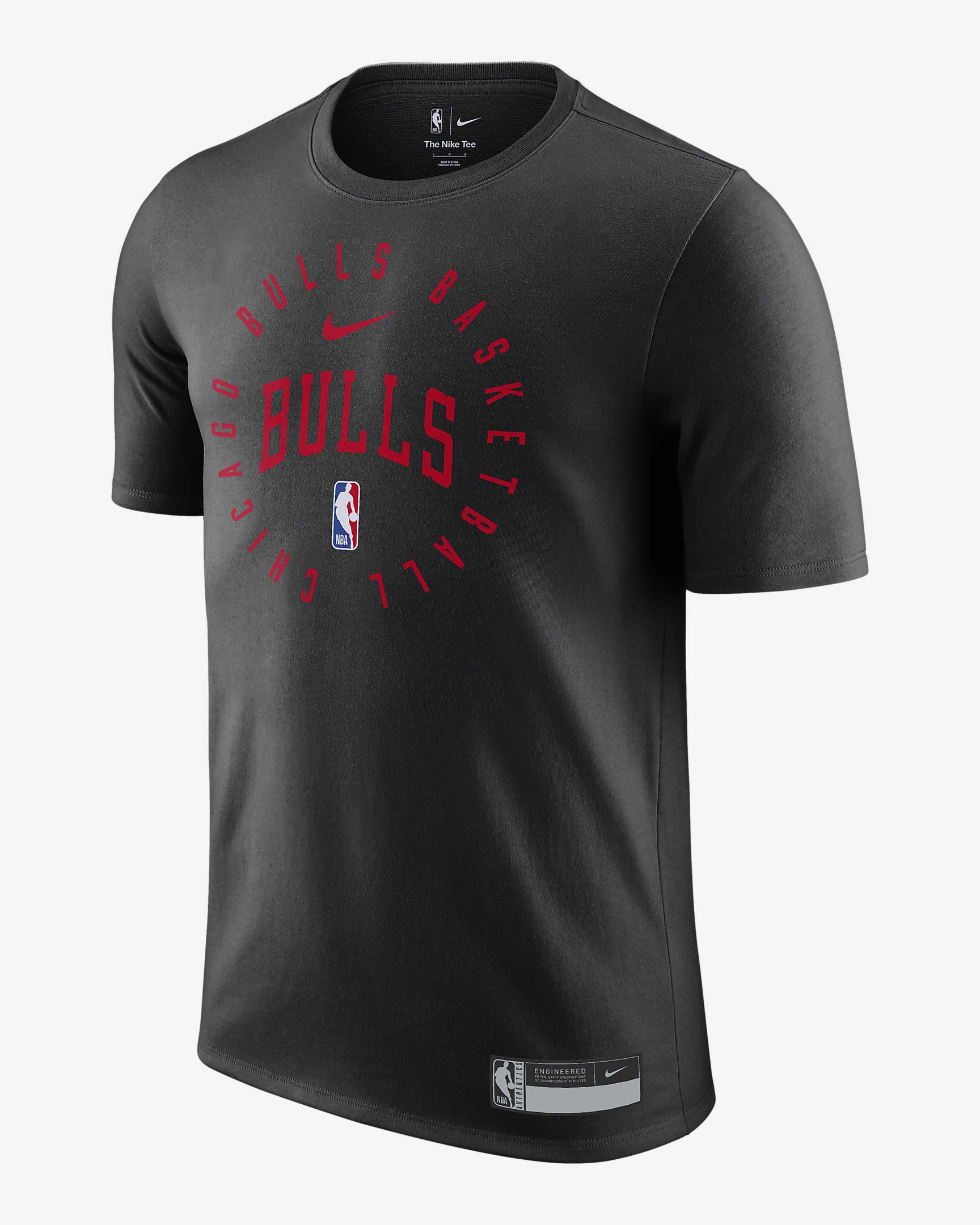 Chicago Bulls Nike Dri-FIT NBA-T-Shirt (Herren) - Schwarz