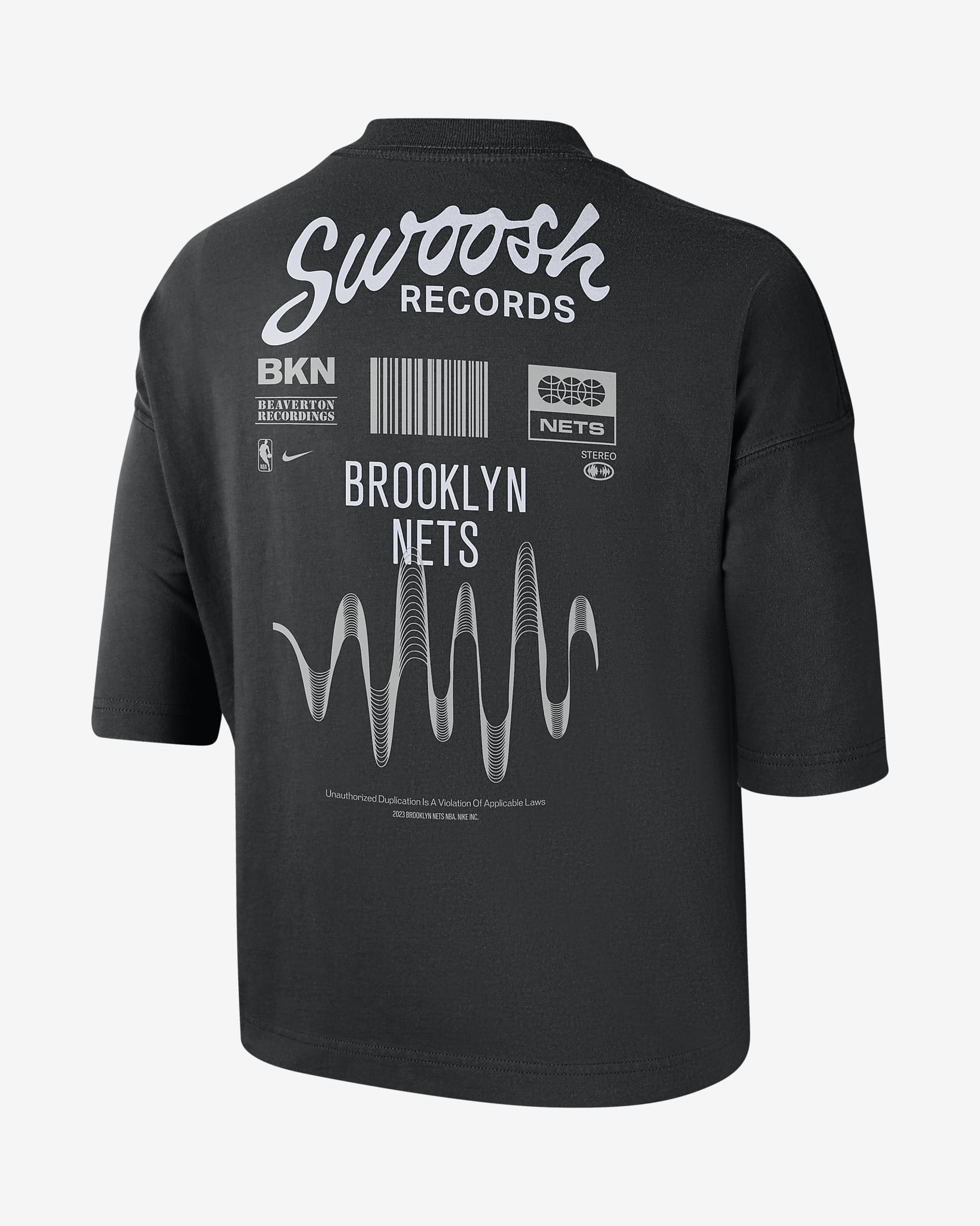 Brooklyn Nets Essential Women's Nike NBA Boxy T-Shirt. Nike.com