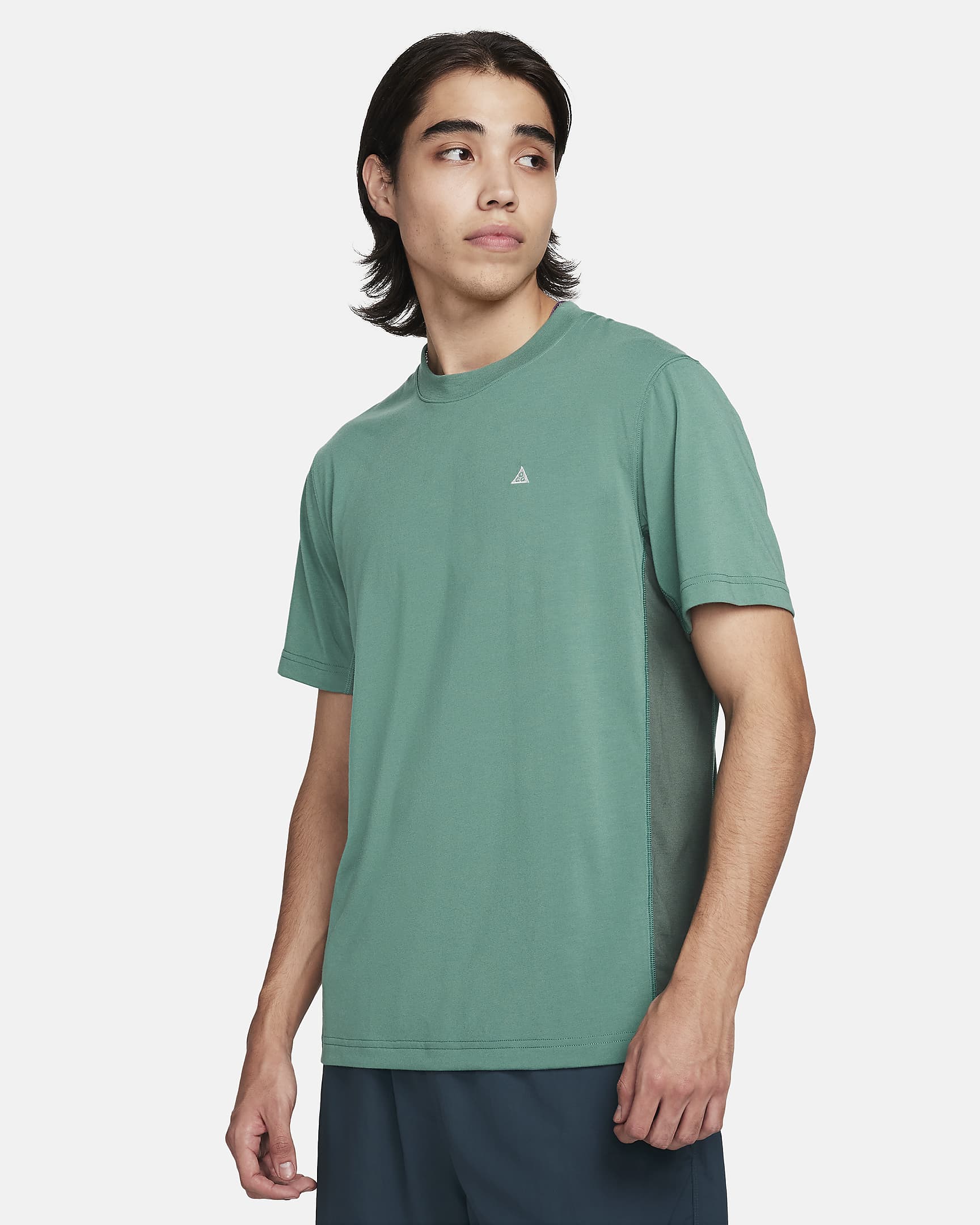 Playera de manga corta Dri-FIT ADV UV para hombre Nike ACG "Goat Rocks" - De costa a costa/Verde vintage/Blanco cumbre