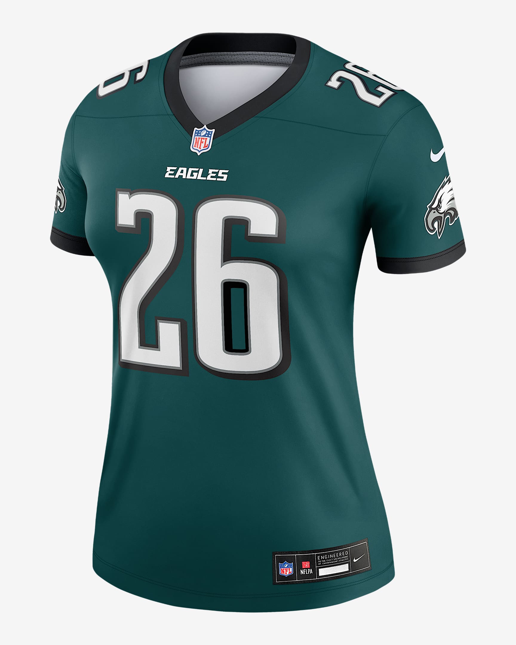 Jersey Nike Dri-FIT de la NFL Legend para mujer Saquon Barkley Philadelphia Eagles - Azul verdoso oscuro