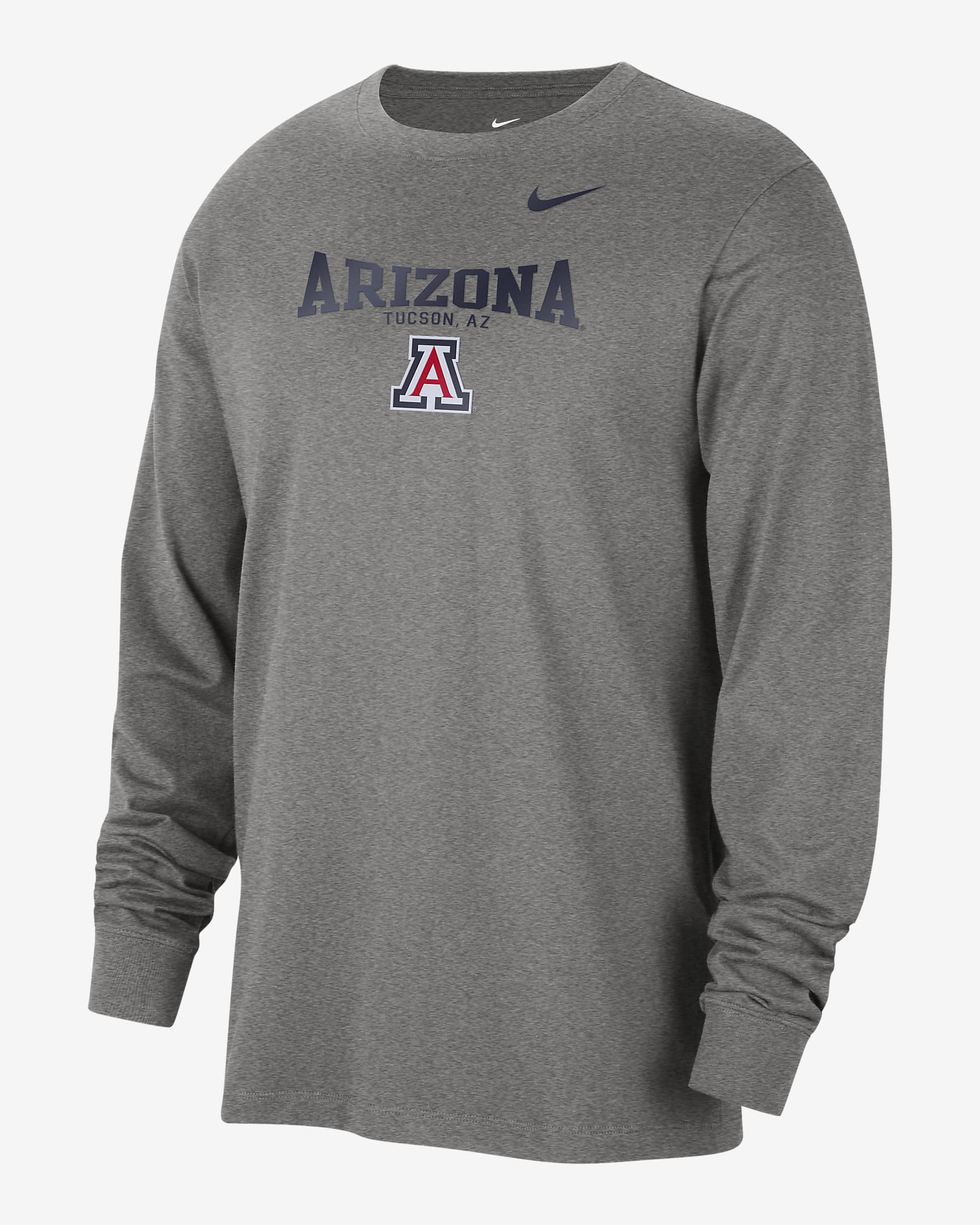 Arizona Men's Nike College Crew-Neck Long-Sleeve T-Shirt. Nike.com