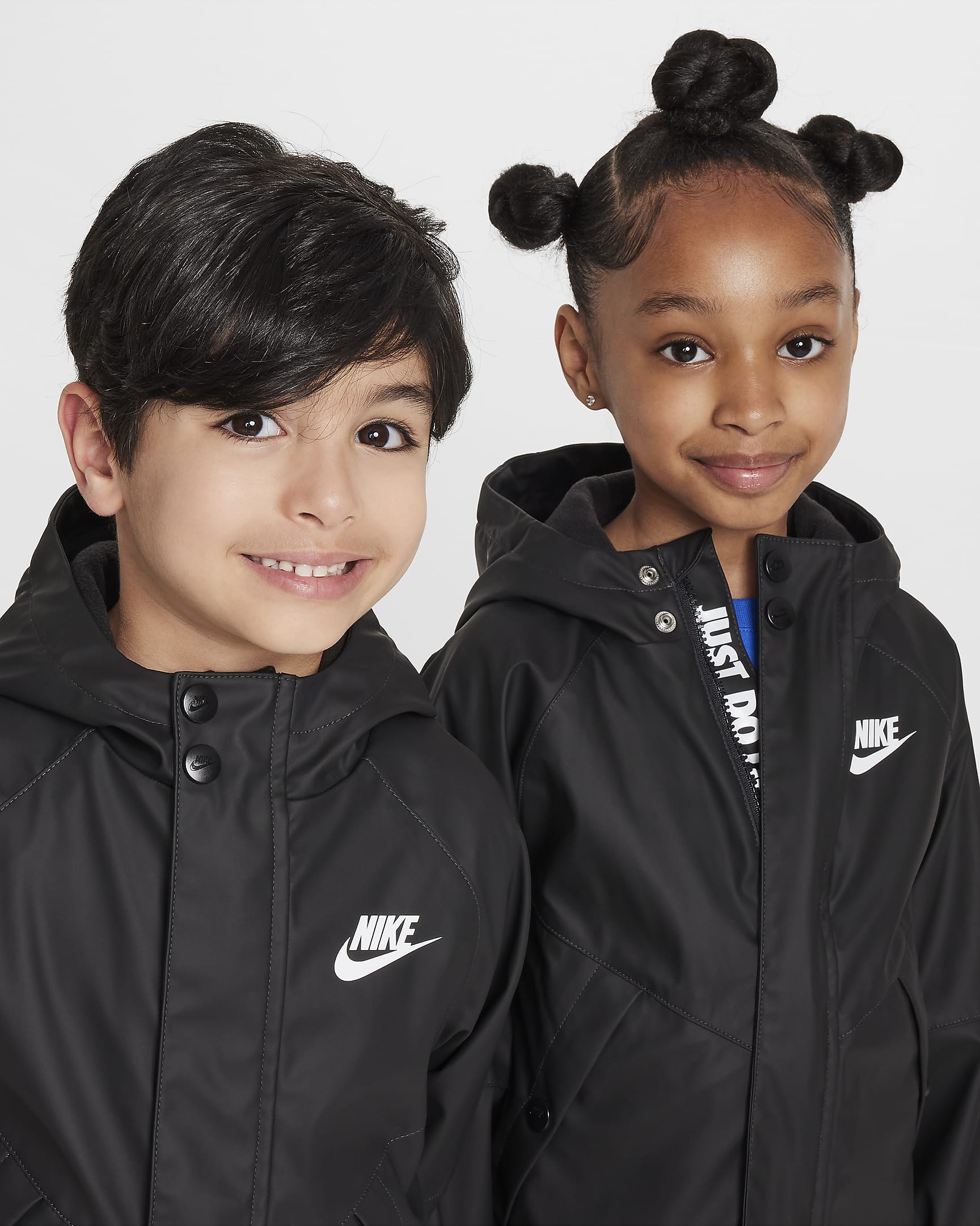 Nike Little Kids' Rain Jacket - Black