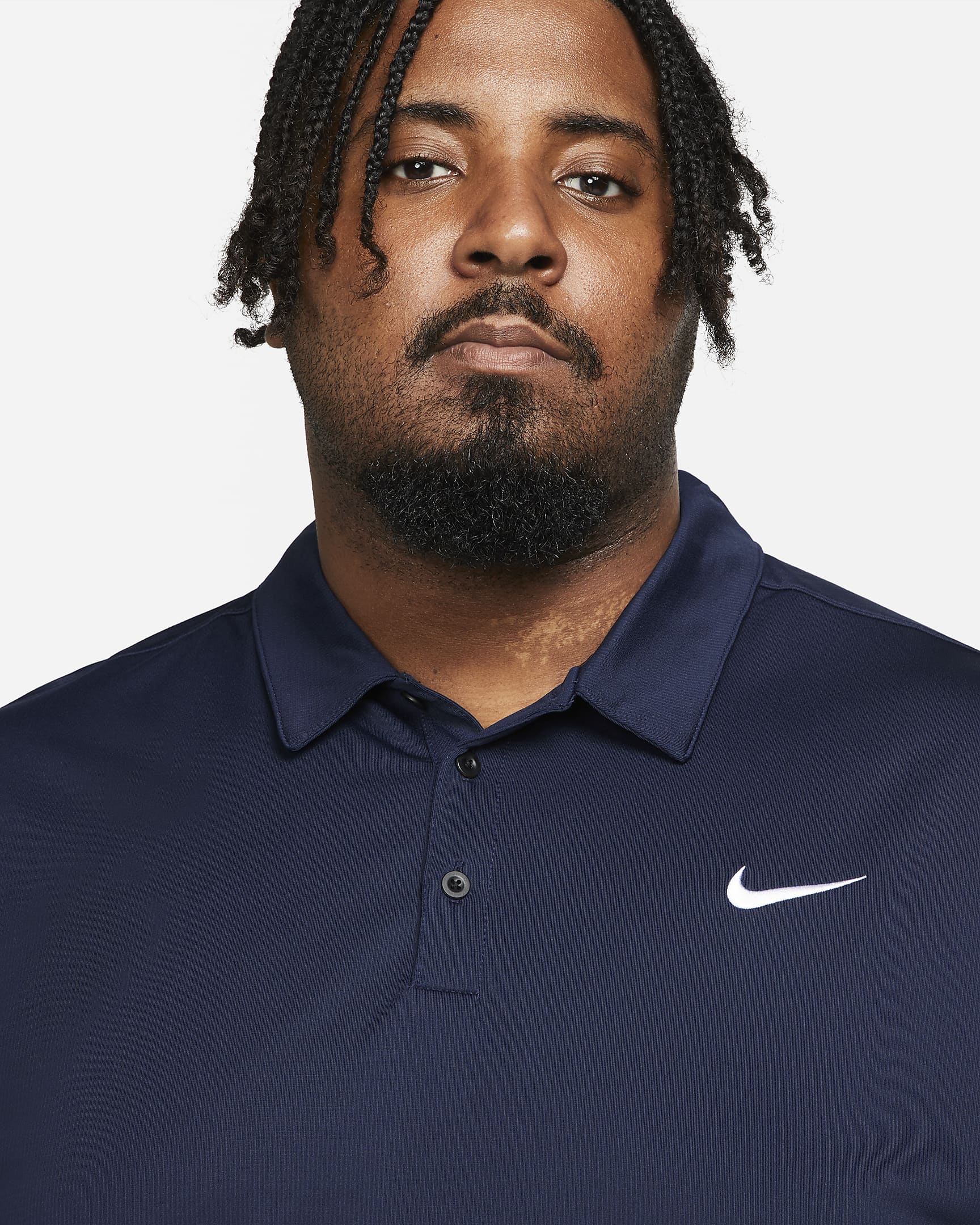 Nike Men's Football Polo - College Navy/Black/White