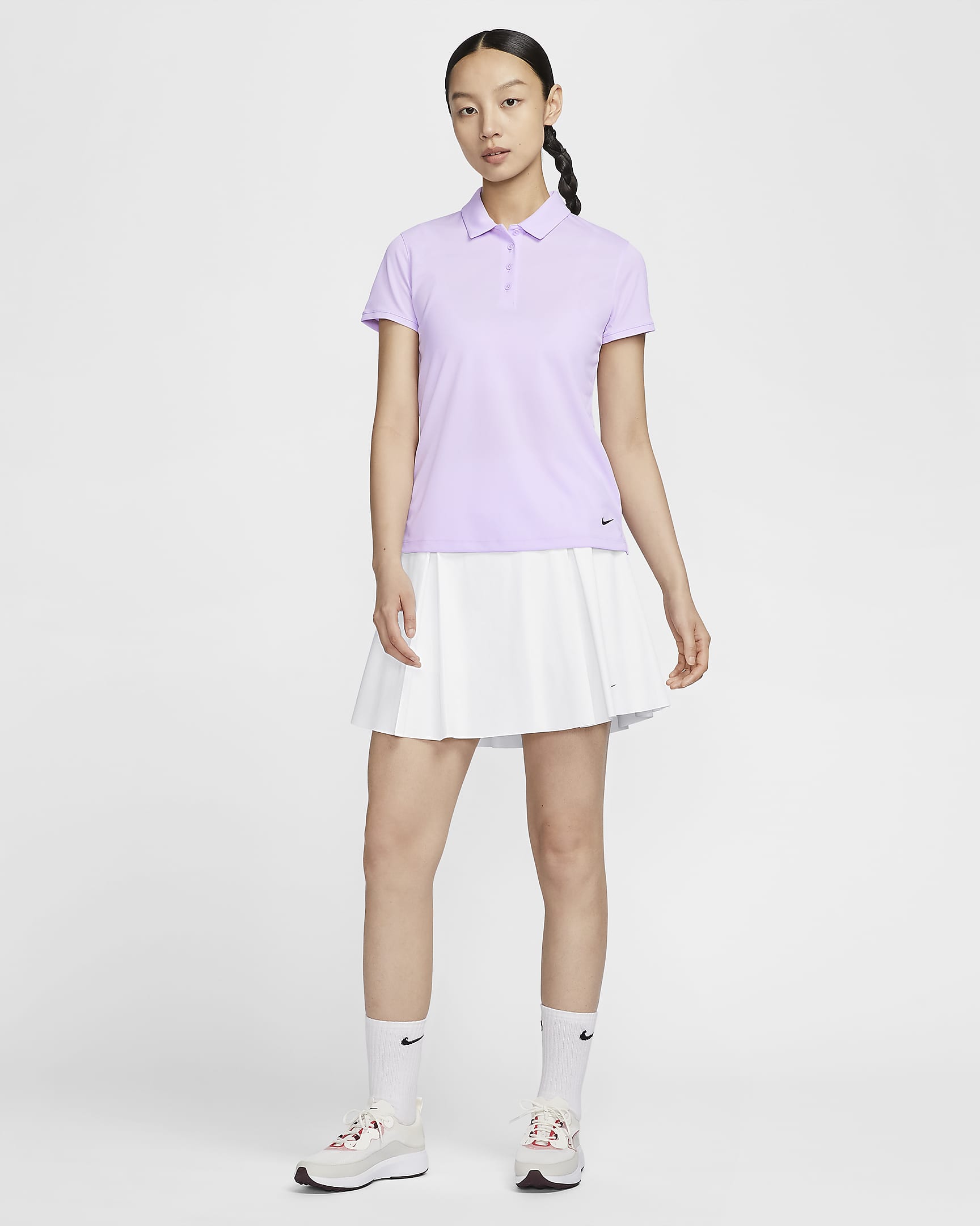 Nike Dri-FIT Victory Women's Golf Polo - Violet Mist/Black