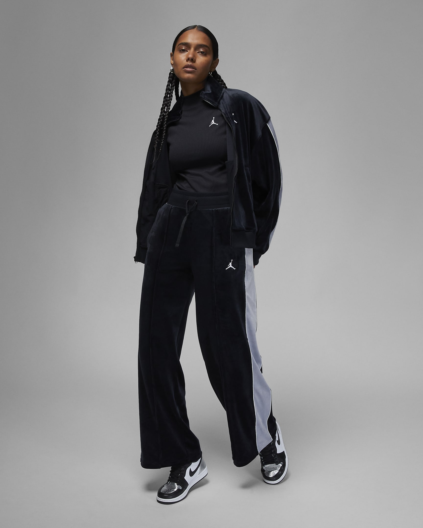 Jordan Flight Womens Ribbed Long Sleeve Top Nike Sk 