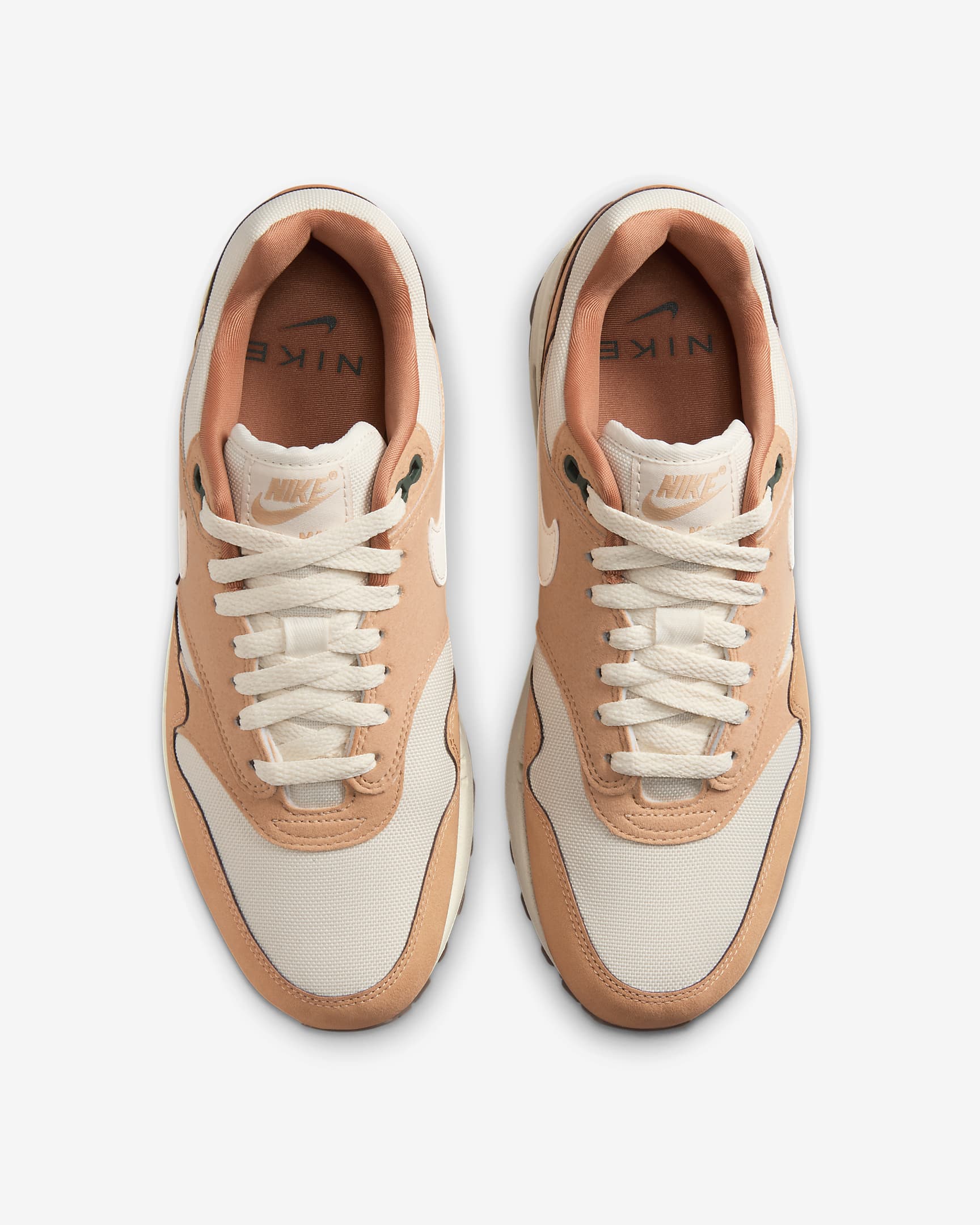 Sapatilhas Nike Air Max 1 '87 para mulher - Flax/Sesame/Verde Vintage/Coconut Milk