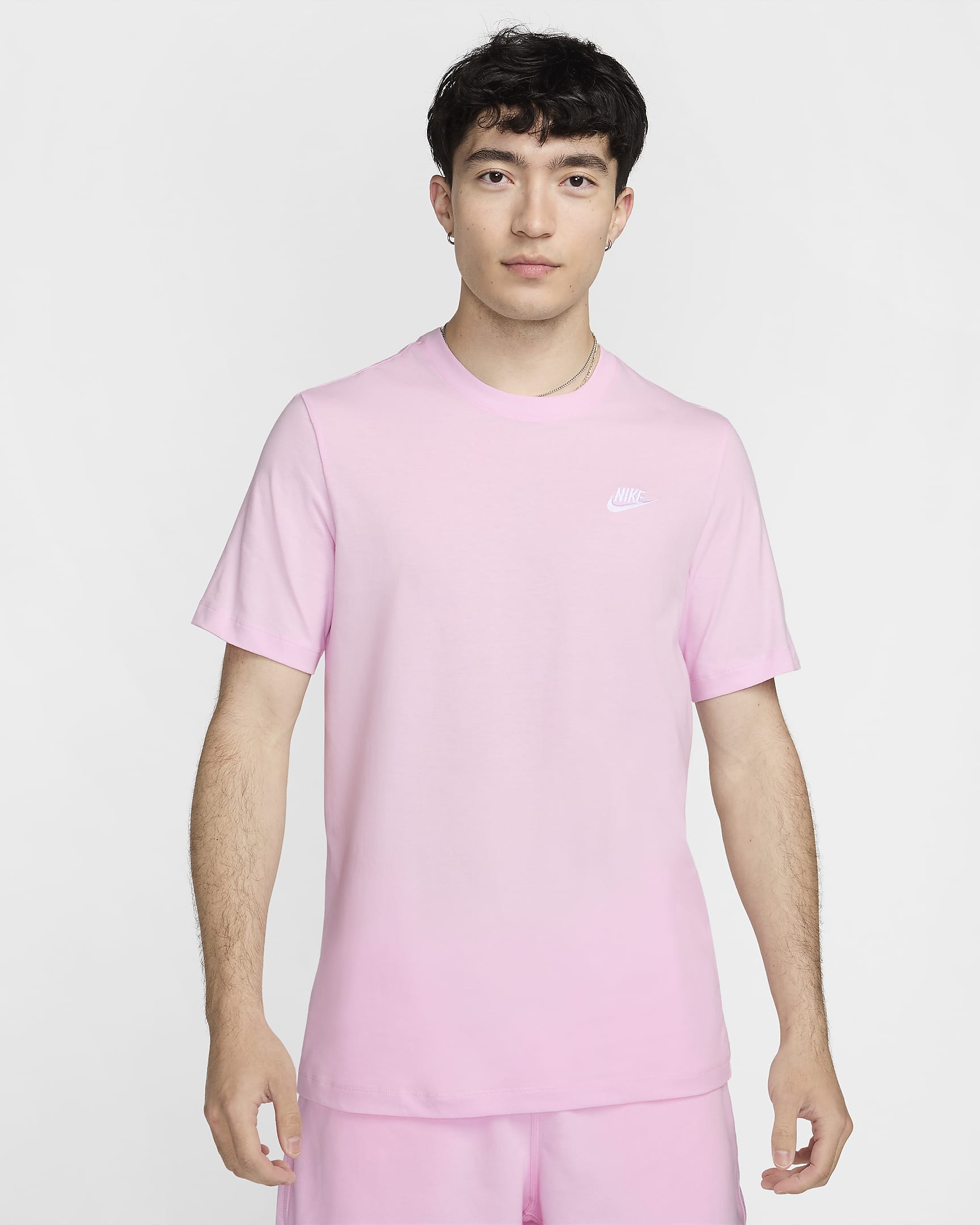 T-shirt Nike Sportswear Club para homem - Rosa Foam