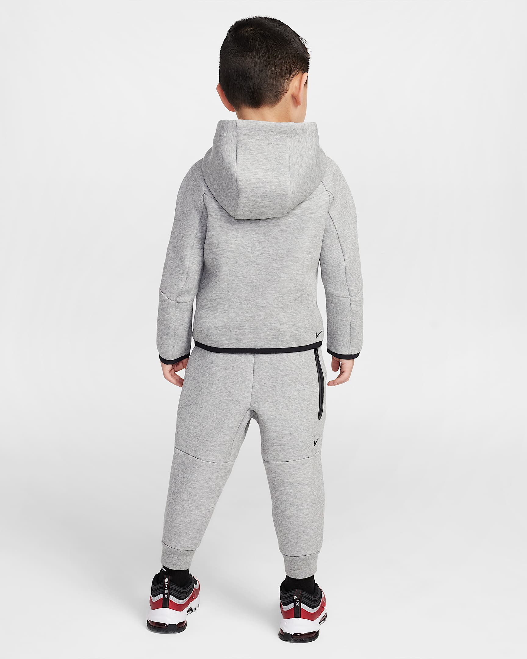 Nike Sportswear Toddler Tech Fleece 2-Piece Full-Zip Set - Dark Grey Heather
