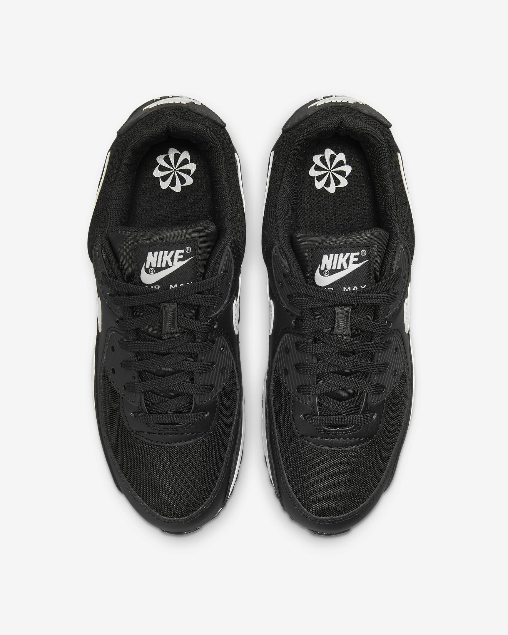 Chaussure Nike Air Max 90 pour femme - Noir/Noir/Blanc