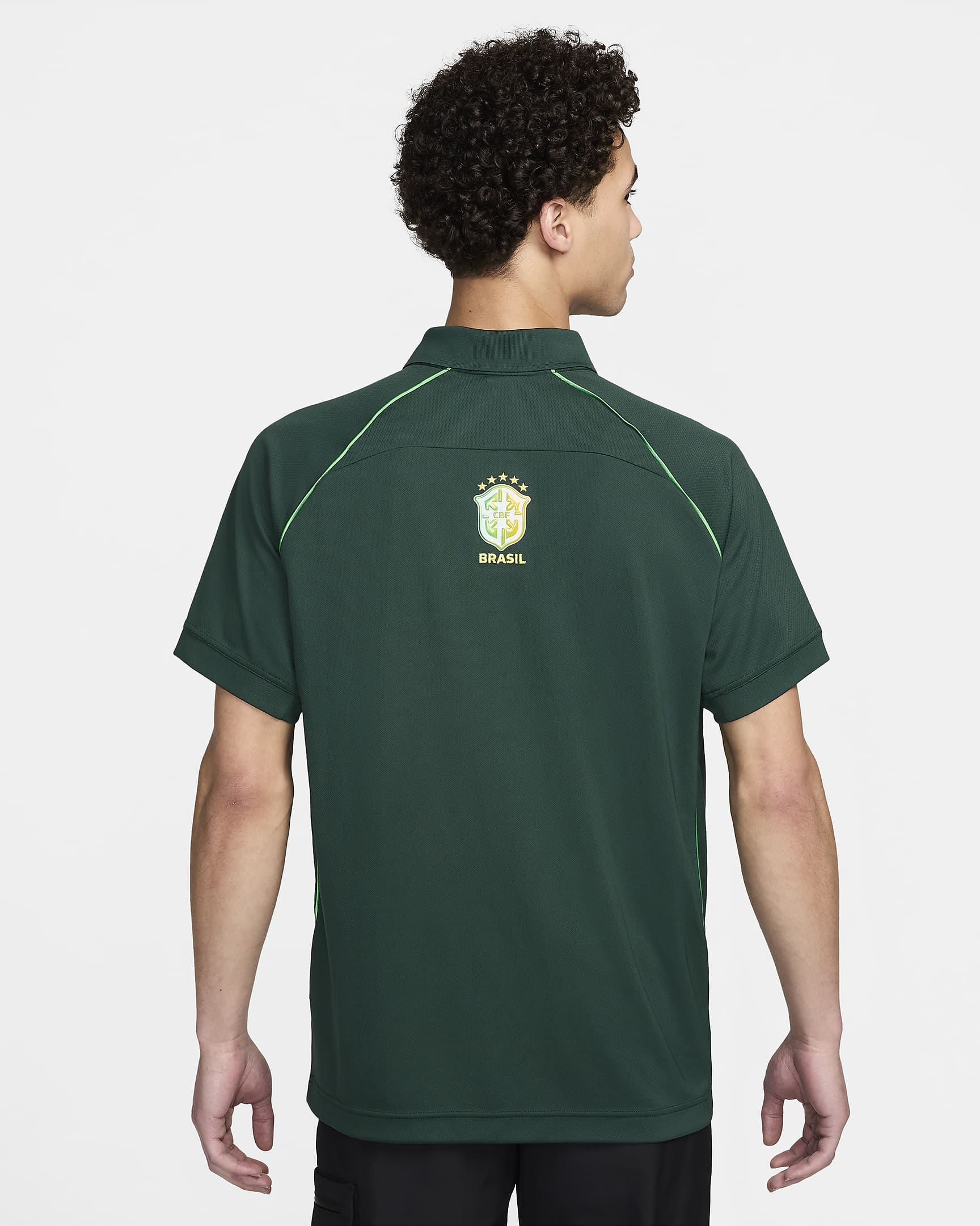 Jersey de fútbol Nike Dri-FIT de Brasil para hombre - Verde pro/Verde chispa claro/Amarillo dinámico