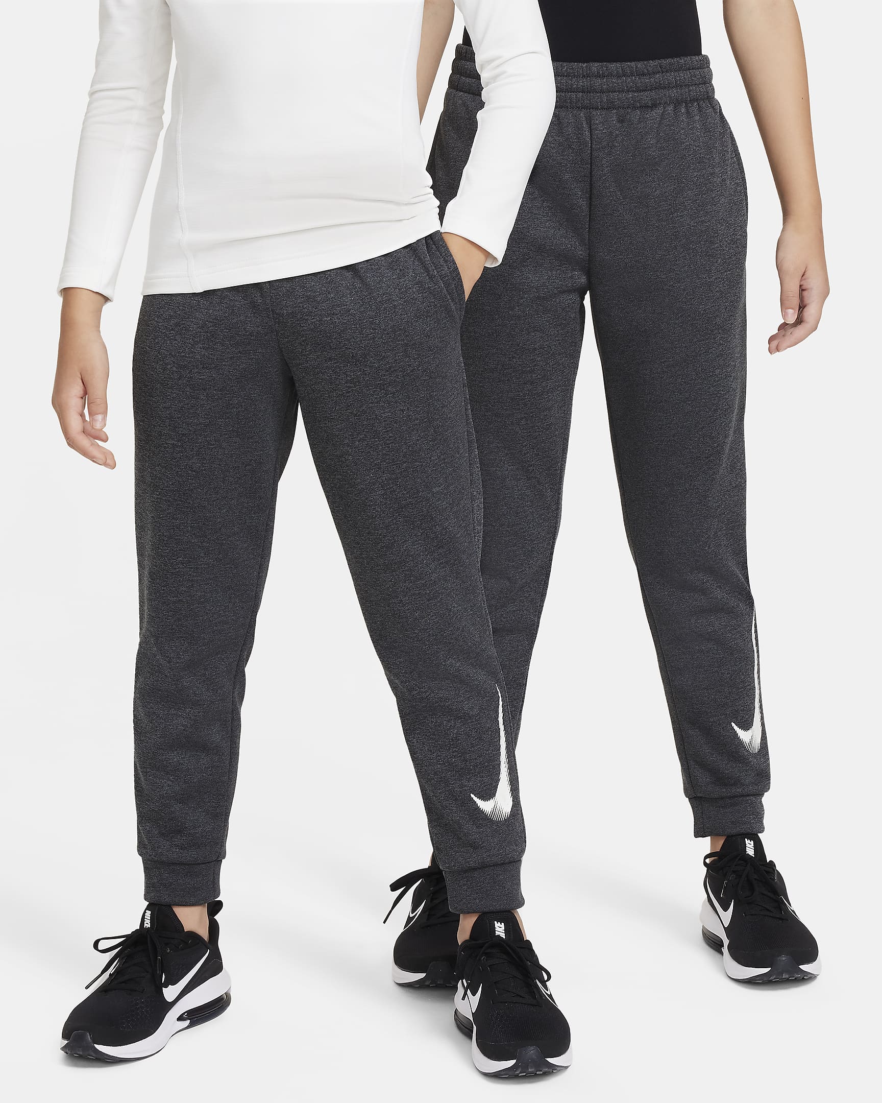 Nike Multi+ Big Kids' Therma-FIT Training Joggers - Black/Anthracite/White