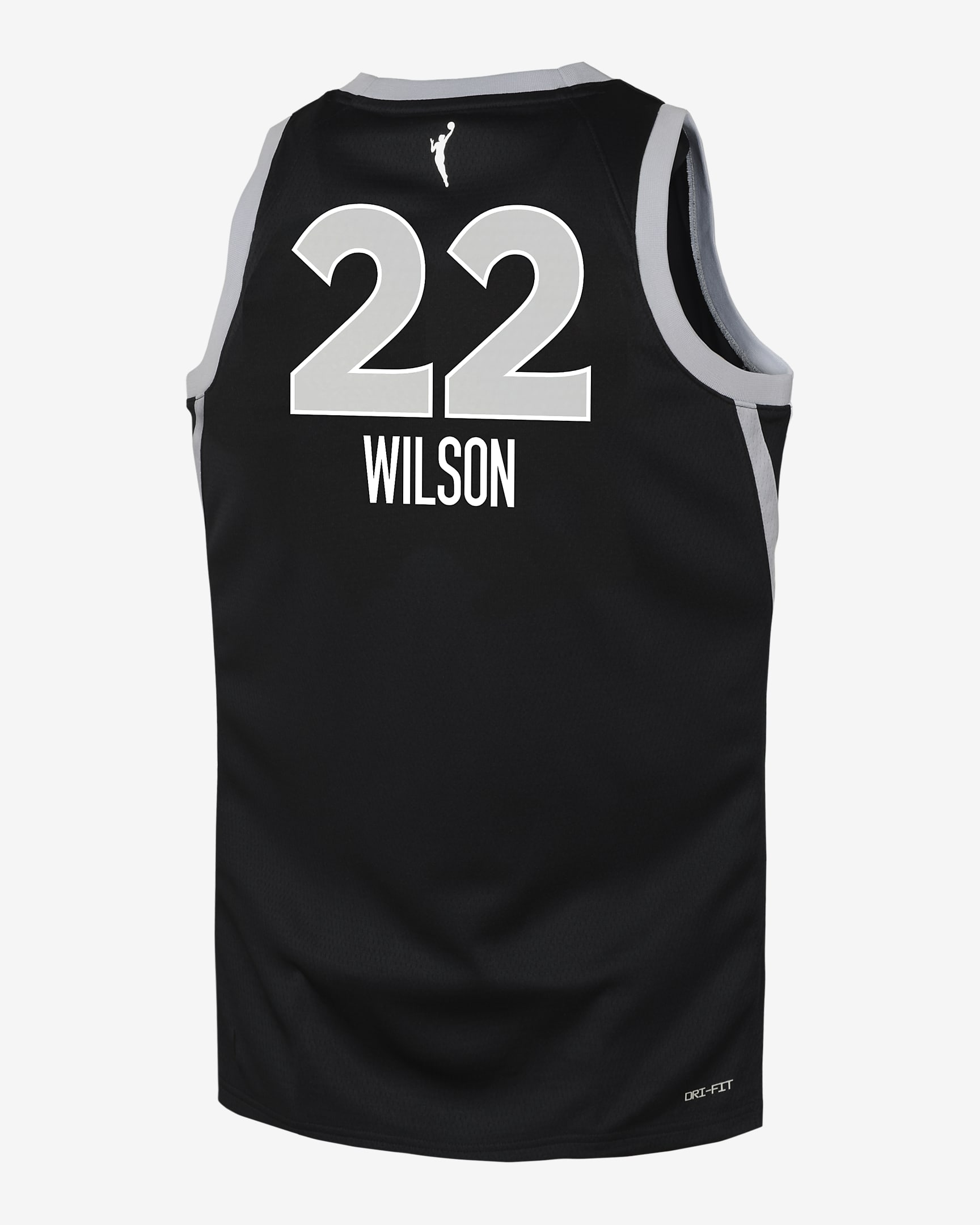 Jersey de la WNBA de alero polivalente Nike Dri-FIT para niño talla grande A'ja Wilson Las Vegas Aces 2024 Explorer Edition - Negro