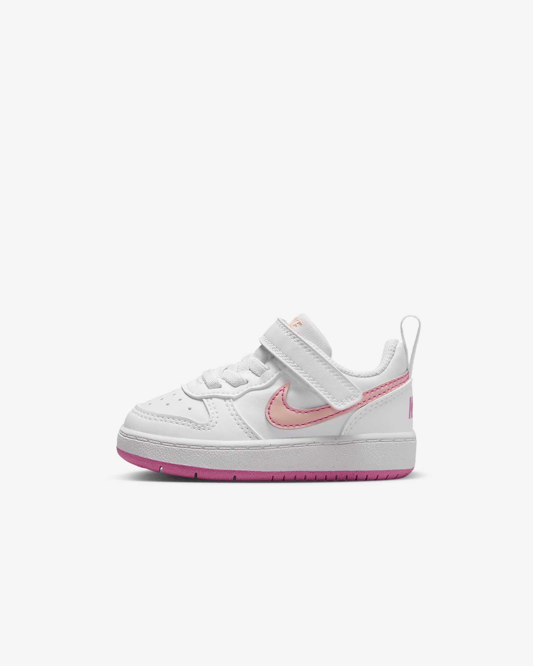 Nike Court Borough Low Recraft Baby/Toddler Shoes - White/Pinksicle/Arctic Orange