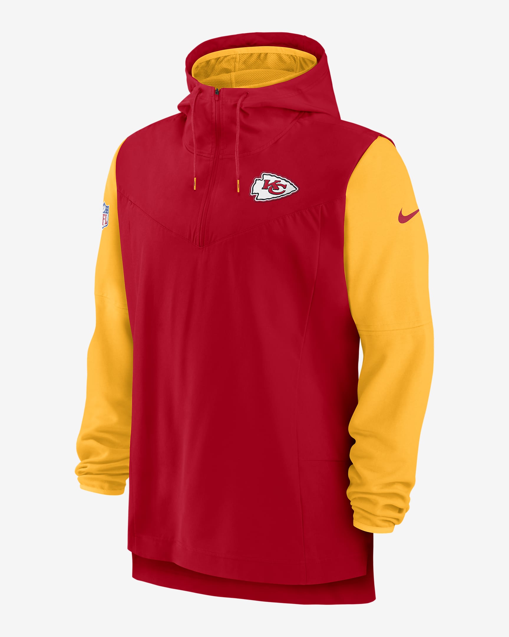 Nike Player Logo (NFL Kansas City Chiefs) Men's 1/2-Zip Hoodie - Red/Gold