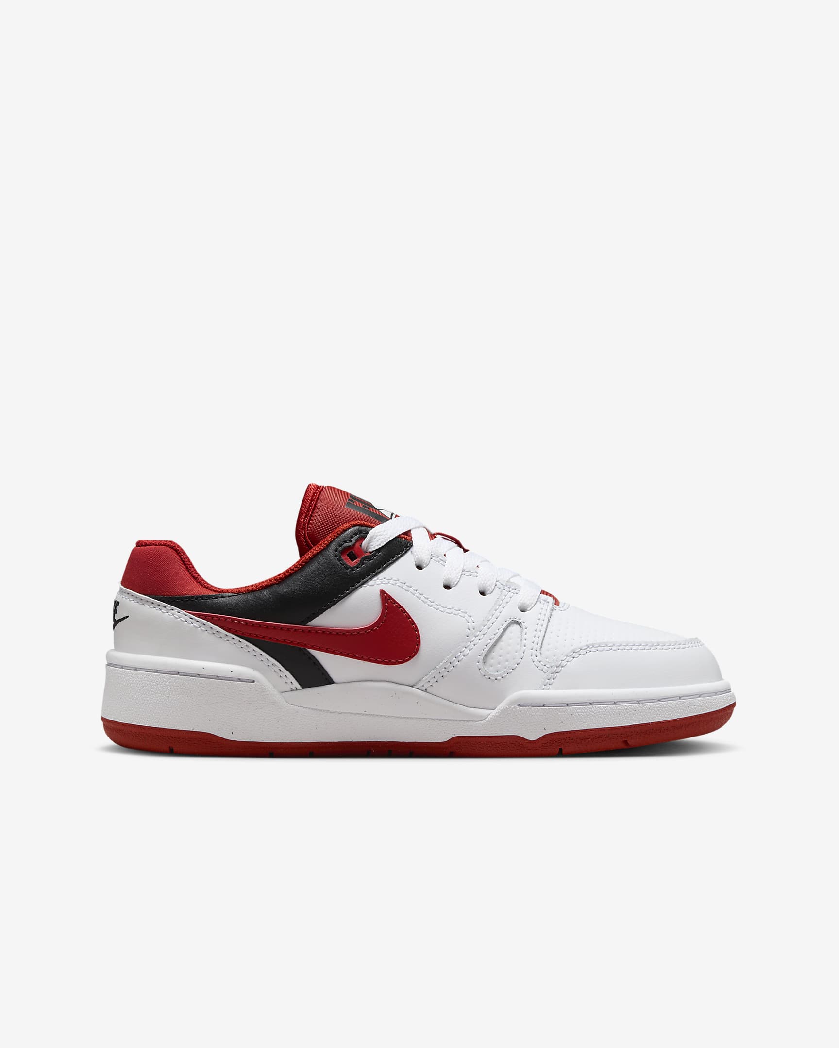 Nike Full Force Low kinderschoenen - Wit/Zwart/Team Orange/Mystic Red