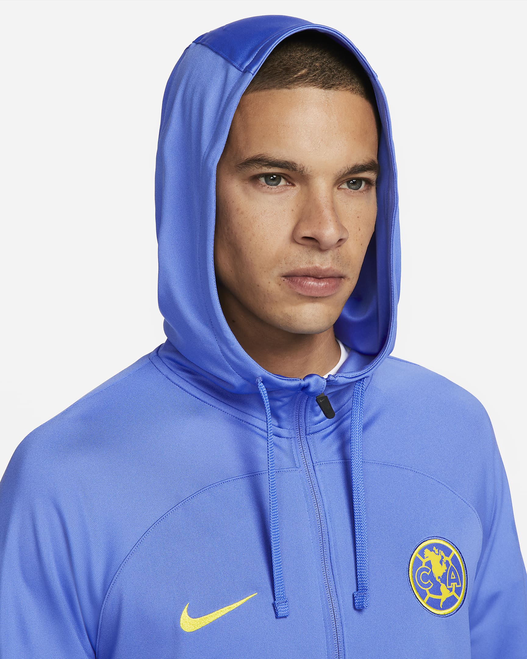 Club América Strike Men's Nike DriFIT Soccer Track Jacket.