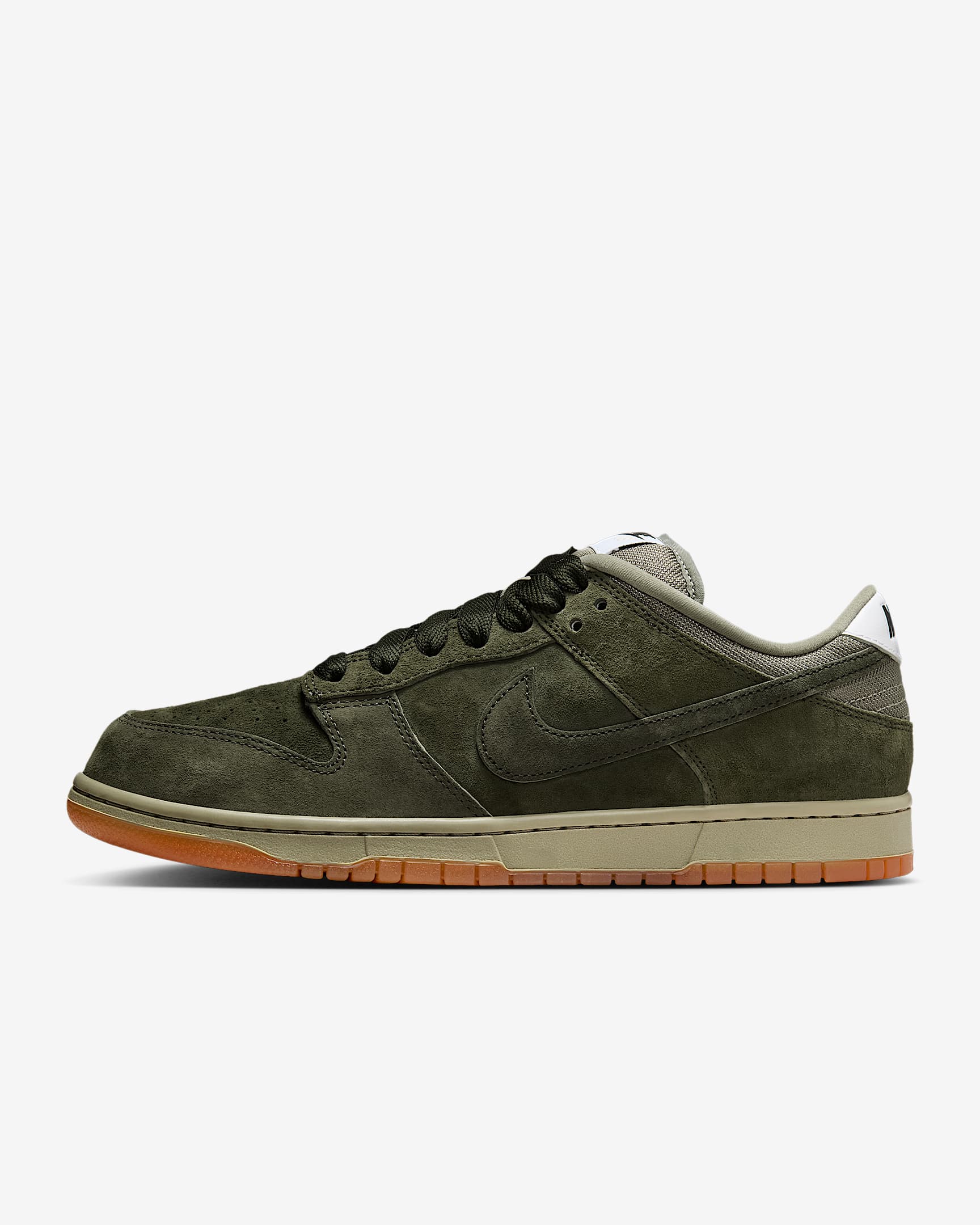 Nike SB Dunk Low Pro B Skate Shoes - Sequoia/Light Army/White/Sequoia