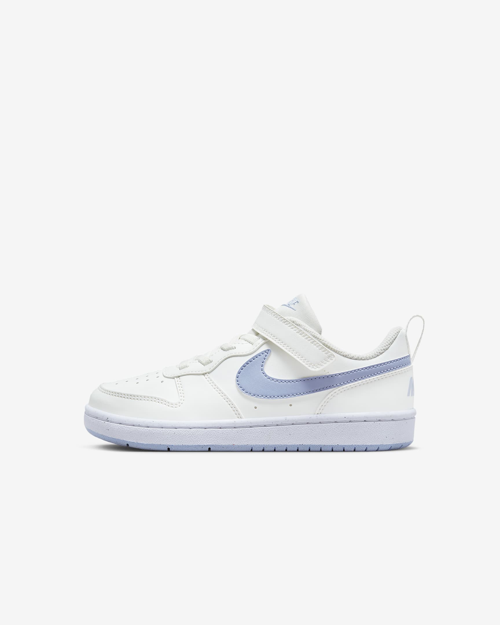 Nike Court Borough Low Recraft Younger Kids' Shoes - Summit White/Cobalt Bliss