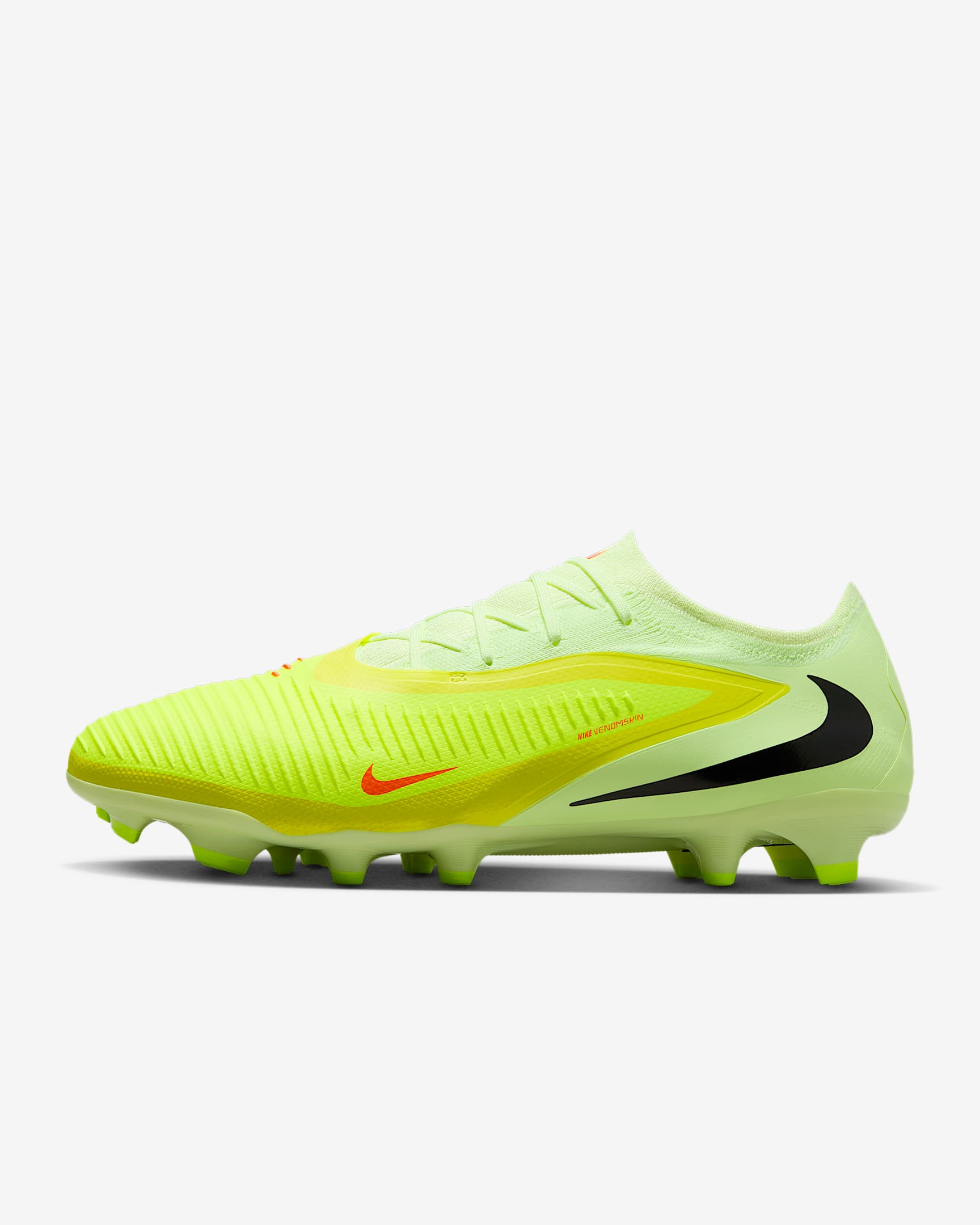 Nike Phantom 6 Low Pro Firm-Ground Soccer Cleats - Hyper Crimson/Limelight/Black