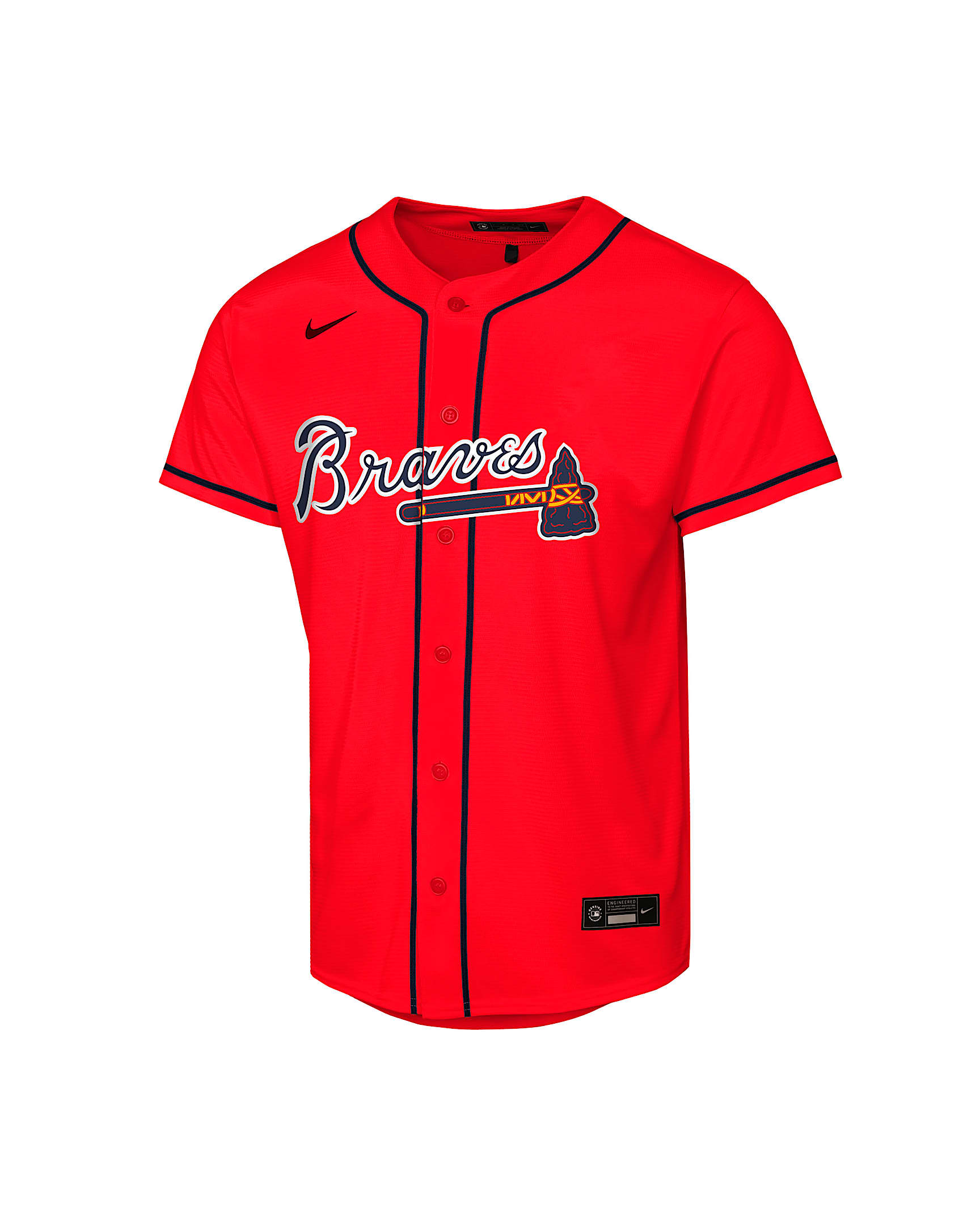Atlanta Braves Big Kids' Nike MLB Replica Jersey - Red