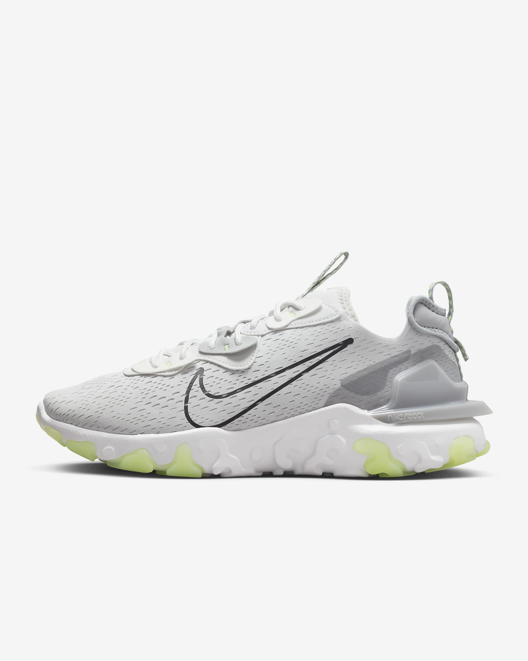 รองเท้าผู้ชาย Nike React Vision - Photon Dust/Barely Volt/Summit White/ดำ