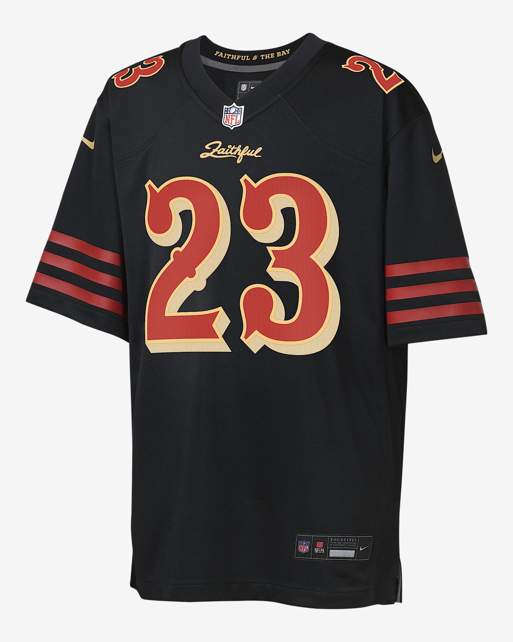 Christian McCaffrey San Francisco 49ers Rivalries Collection Big Kids' Nike NFL Game Jersey - Black