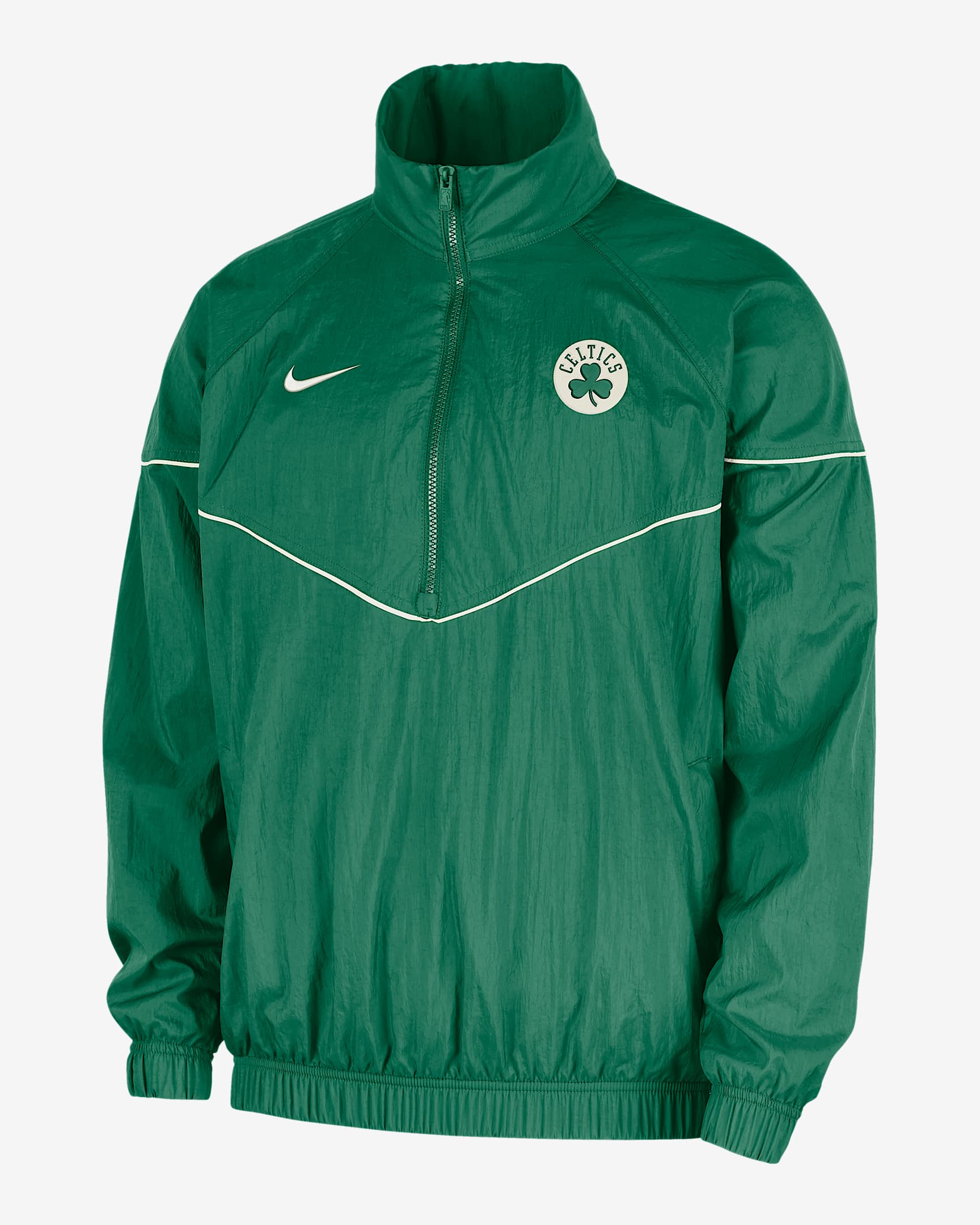 Boston Celtics Courtside Windrunner Men's Nike NBA Anorak Jacket - Clover/Sail