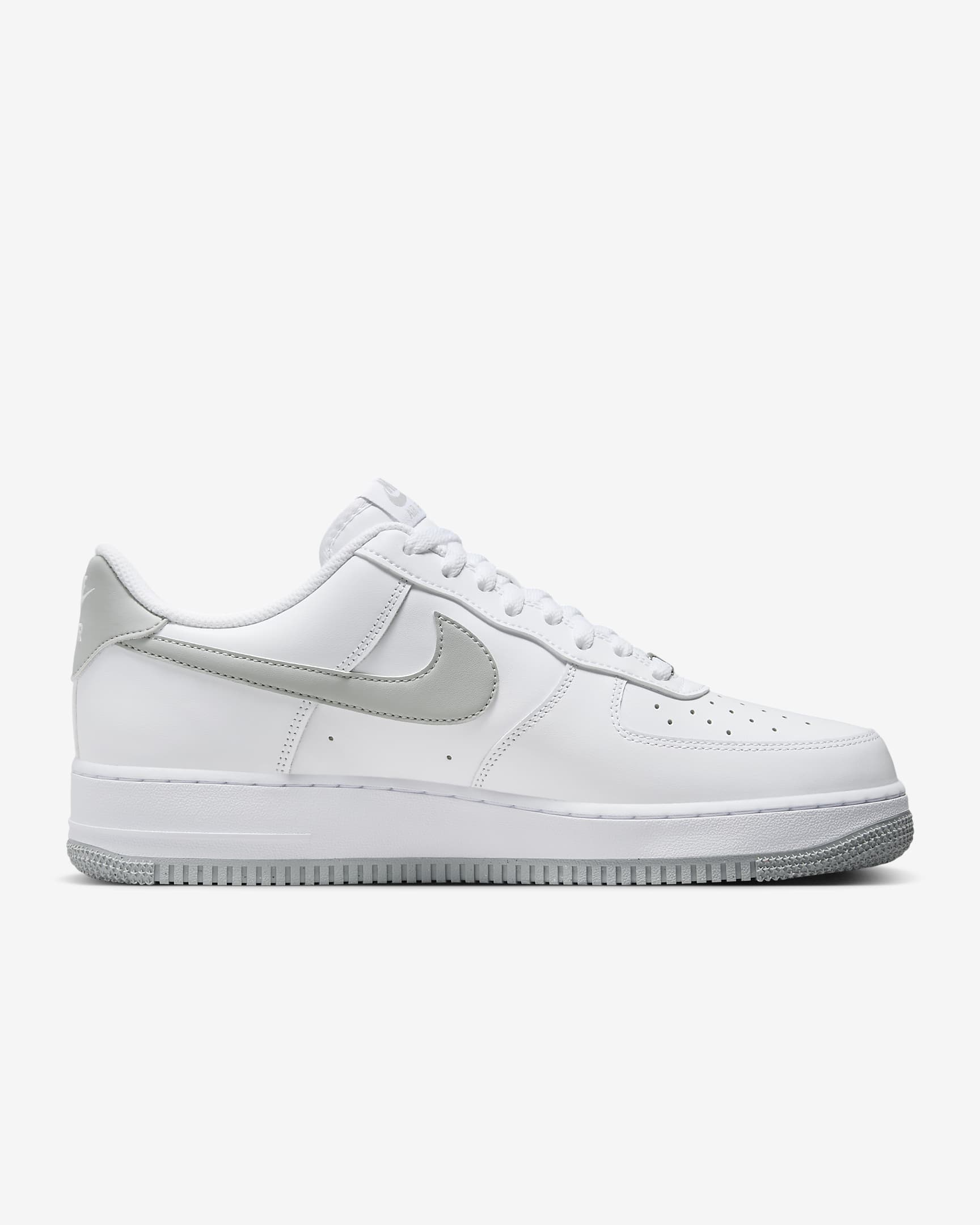 Calzado para hombre Nike Air Force 1 '07 - Blanco/Blanco/Gris humo claro