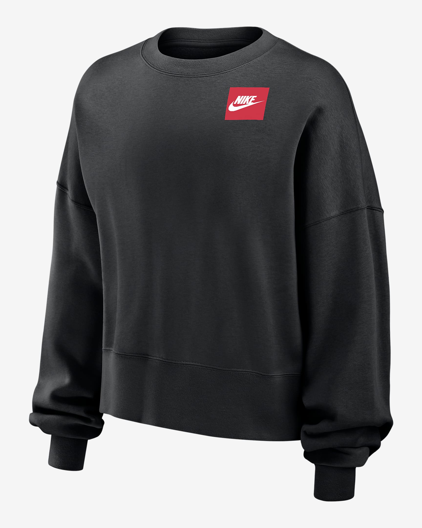 Nike Phoenix Fleece Women's Crew-Neck Sweatshirt - Black