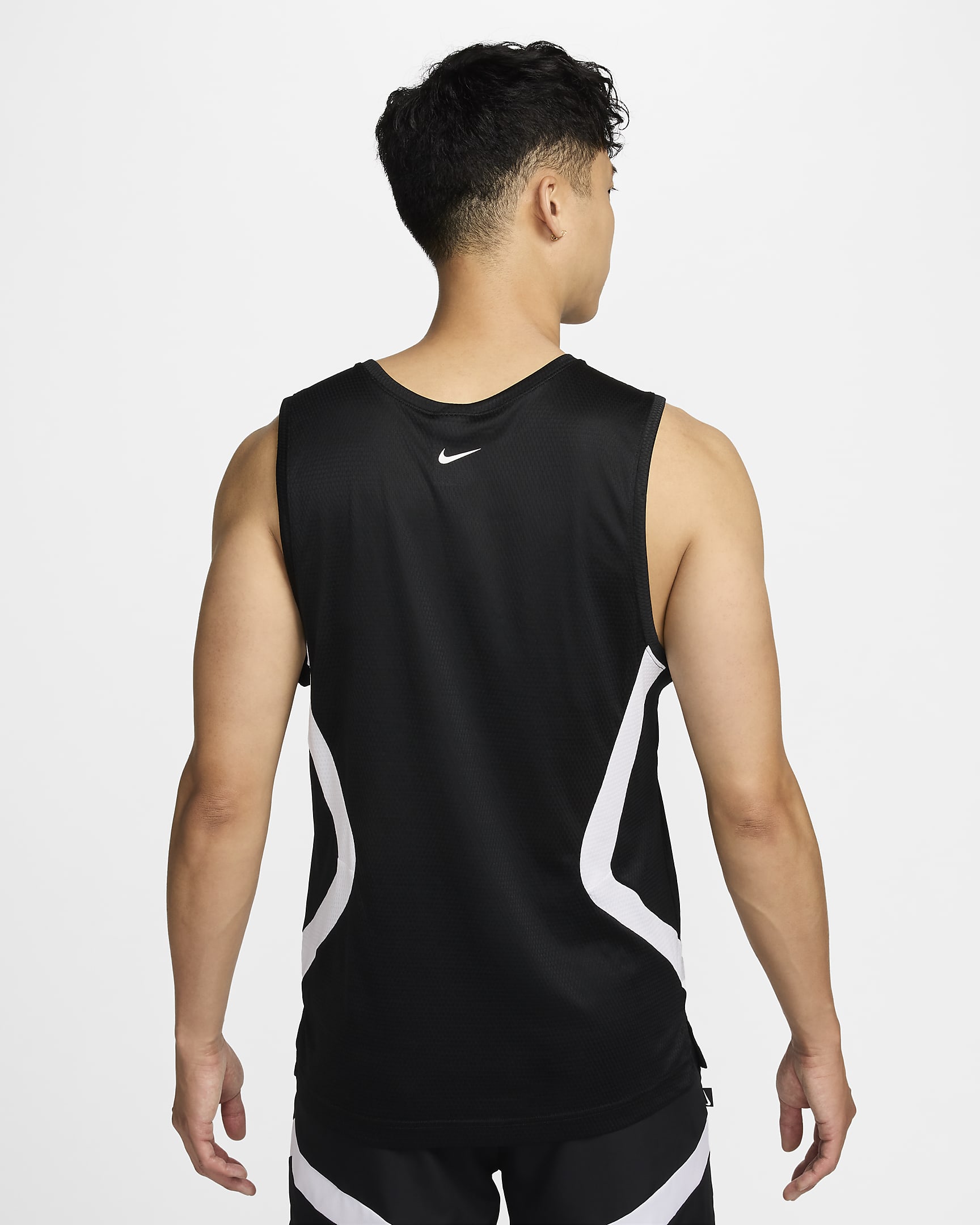 Nike Icon Men's Dri-FIT Basketball Jersey - Black/White/Black/White