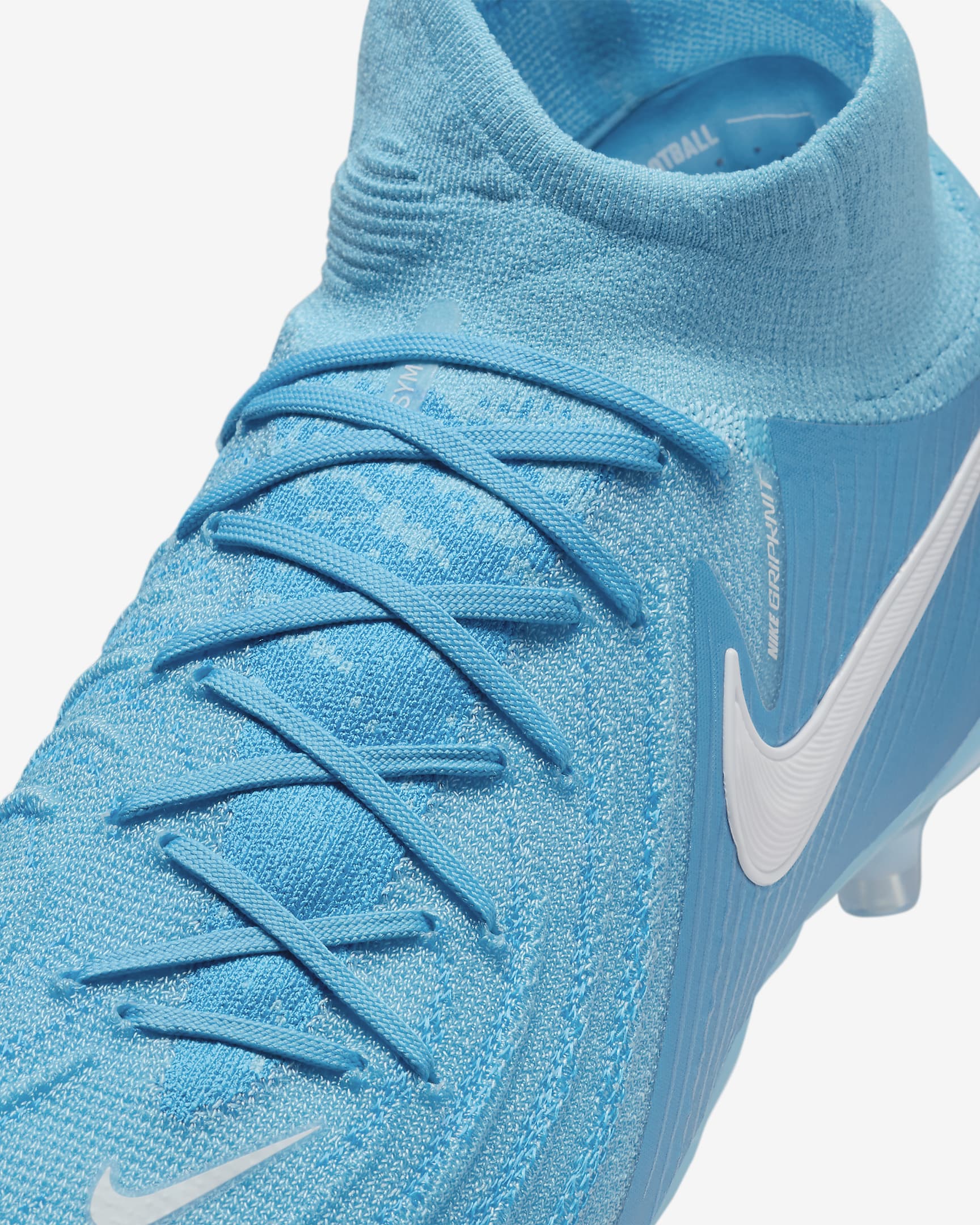 Nike Phantom Luna 2 Elite high-top voetbalschoenen (kunstgras) - Blue Fury/Wit